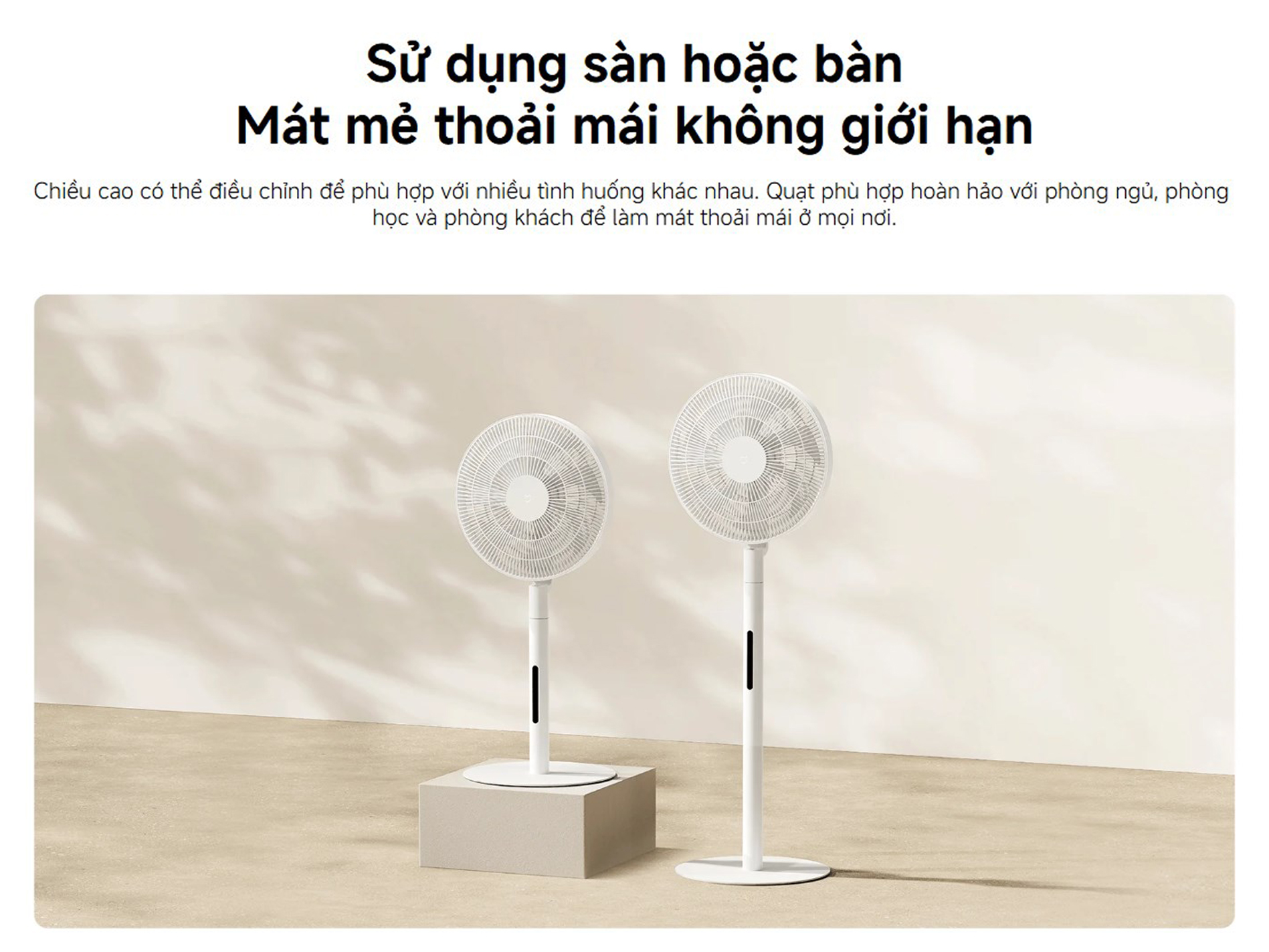 Quat cay Xiaomi Mijia Smart Standing Fan Pro Slim EU BHR5856EU bigmivn 11