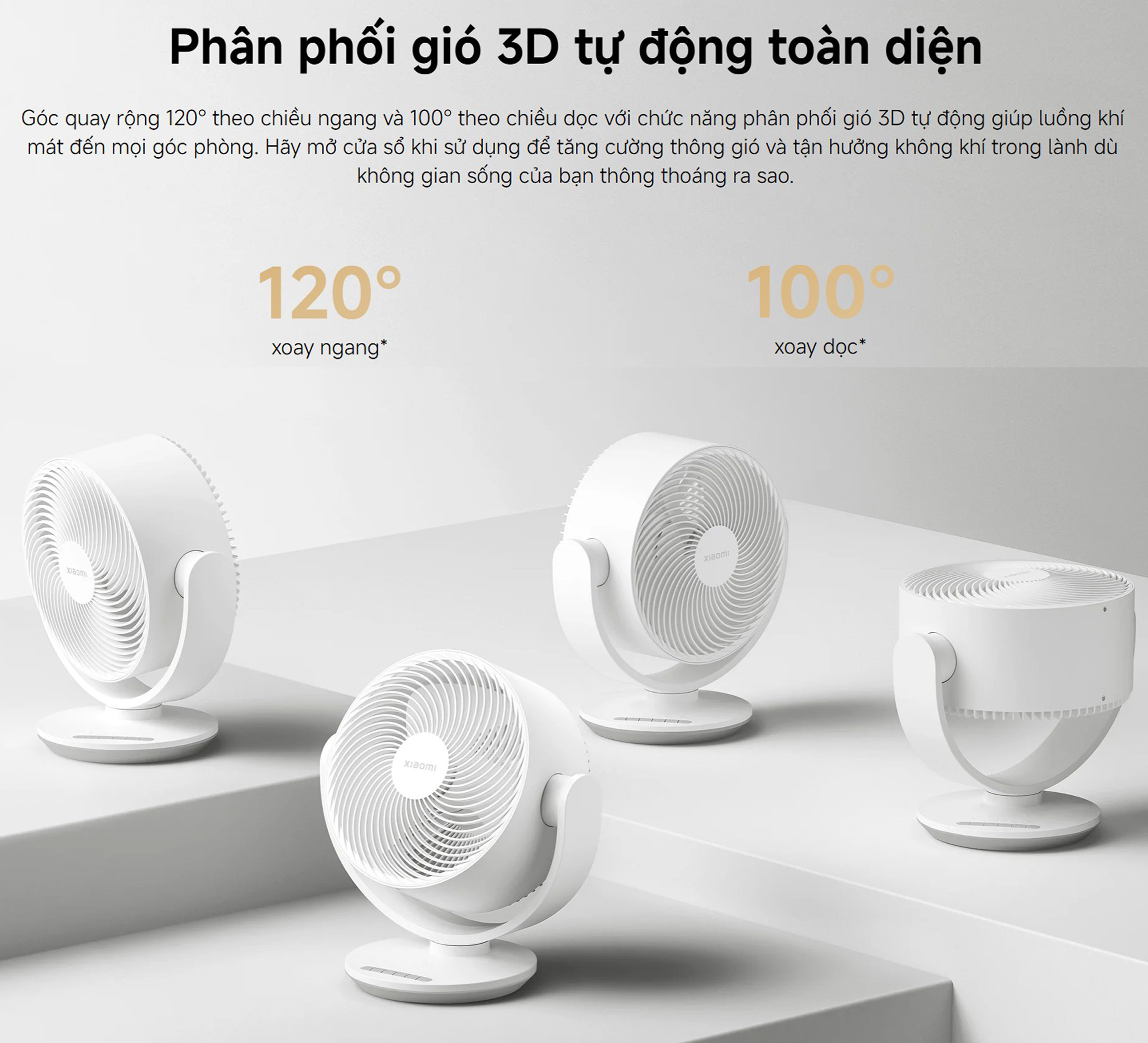 Quat de ban Xiaomi Smart Desktop Air Circulation Fan EU BHR9872EU bigmivn 5