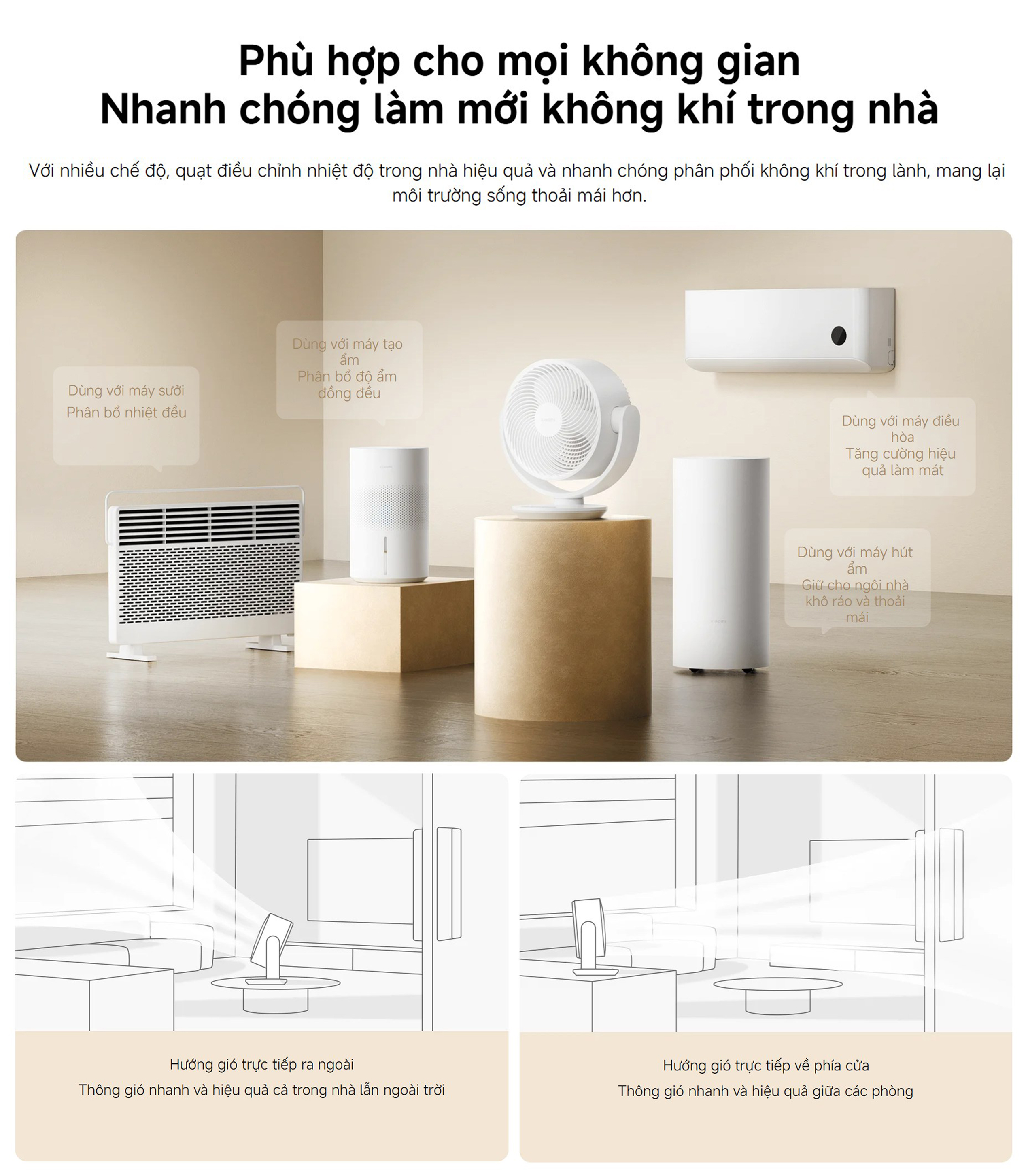 Quat de ban Xiaomi Smart Desktop Air Circulation Fan EU BHR9872EU bigmivn 6