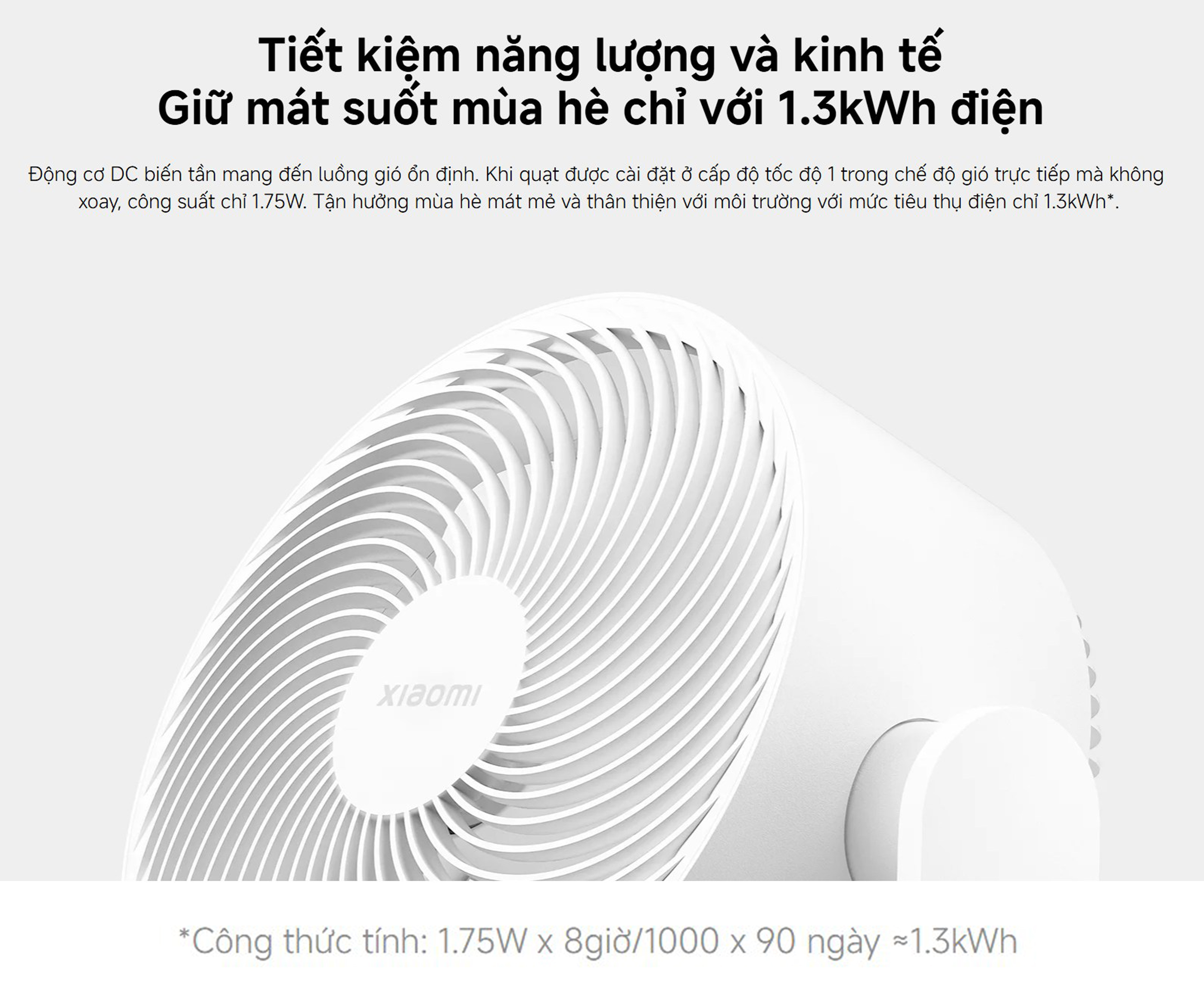 Quat de ban Xiaomi Smart Desktop Air Circulation Fan EU BHR9872EU bigmivn 8