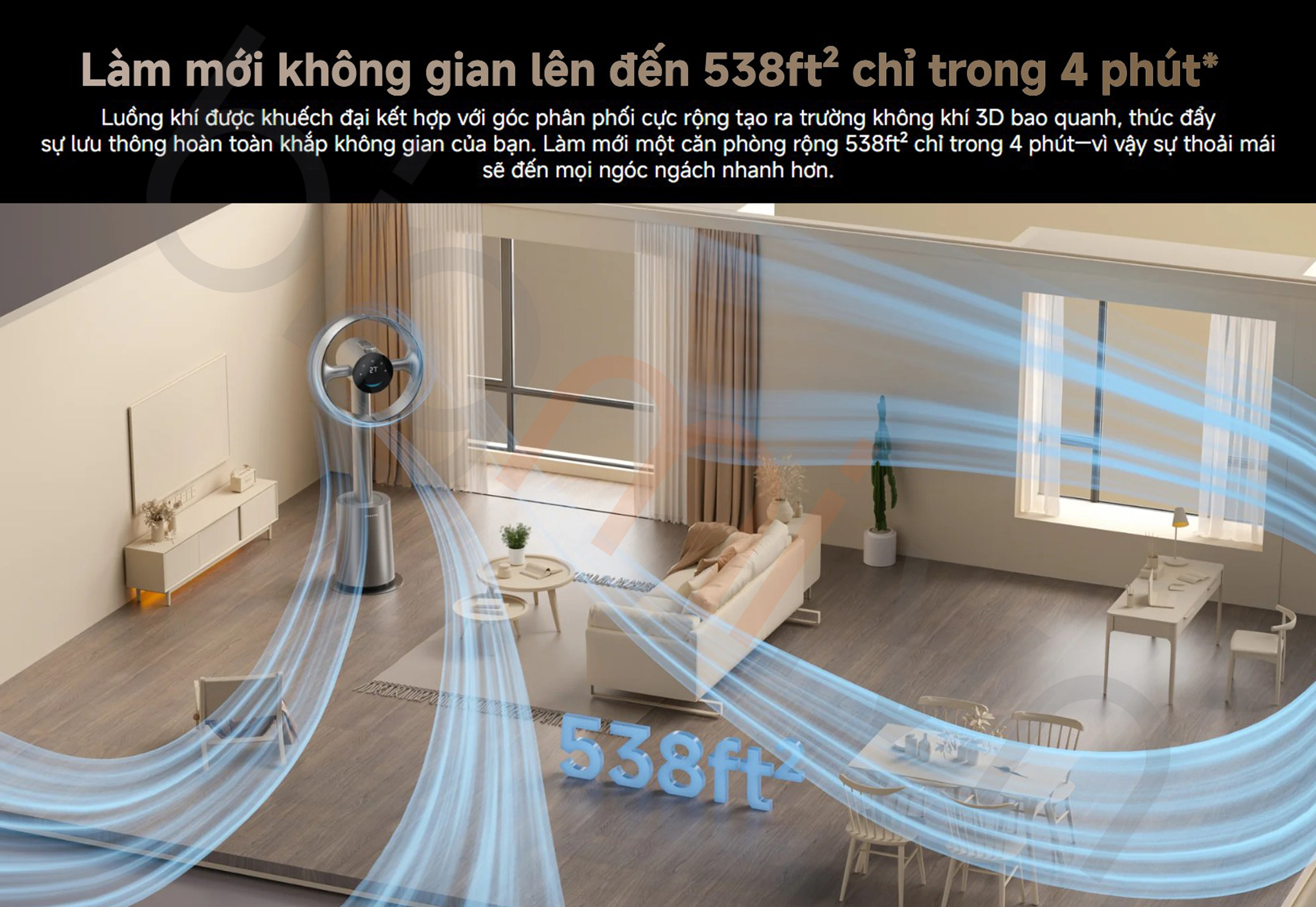 Quạt không cánh Dreame MF10 Bladeless Fan - Chính hãng 6 Quat khong canh Dreame MF10 Bladeless Fan bigmivn 3