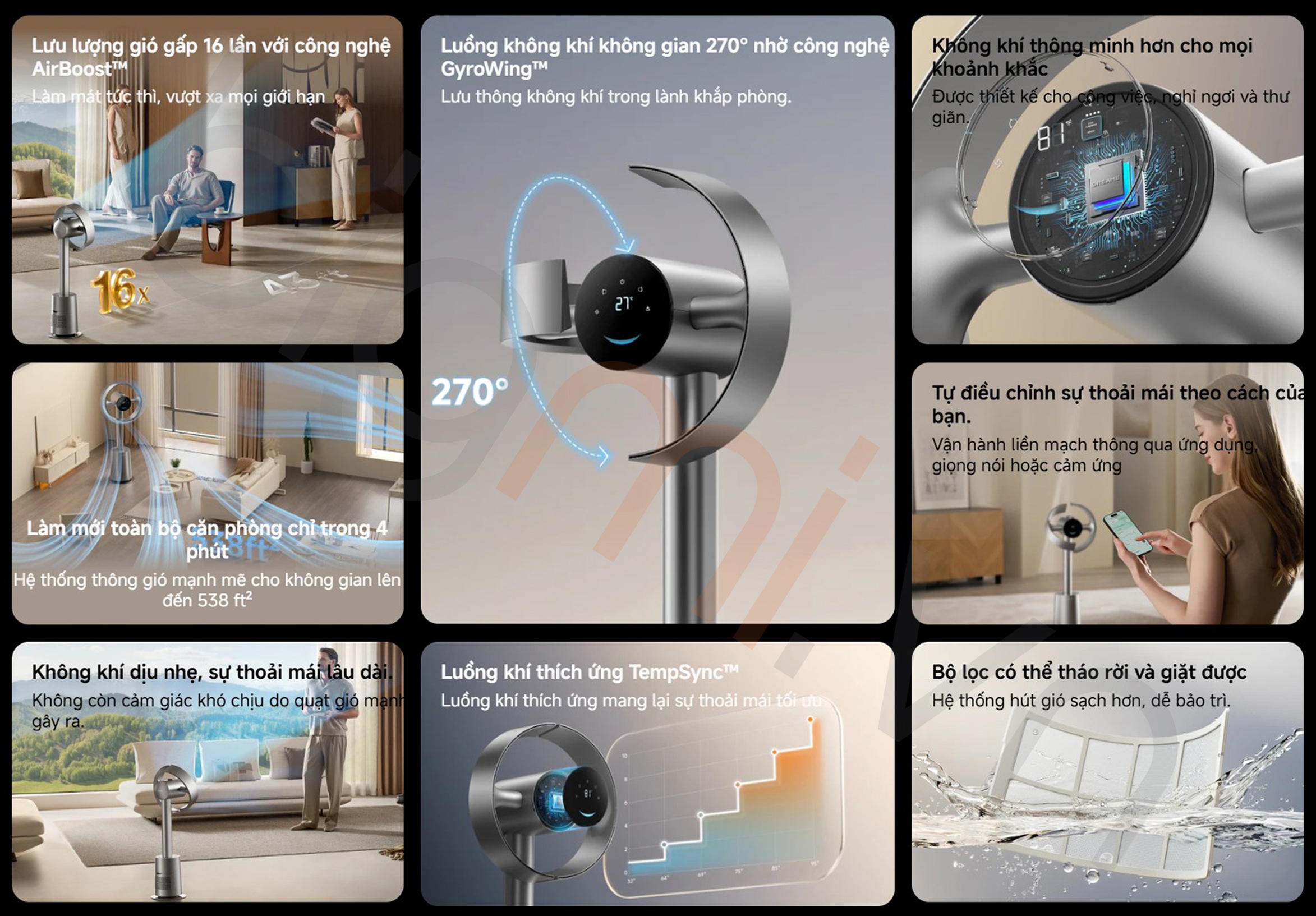 Quạt không cánh Dreame MF10 Bladeless Fan - Chính hãng 3 Quat khong canh Dreame MF10 Bladeless Fan bigmivn