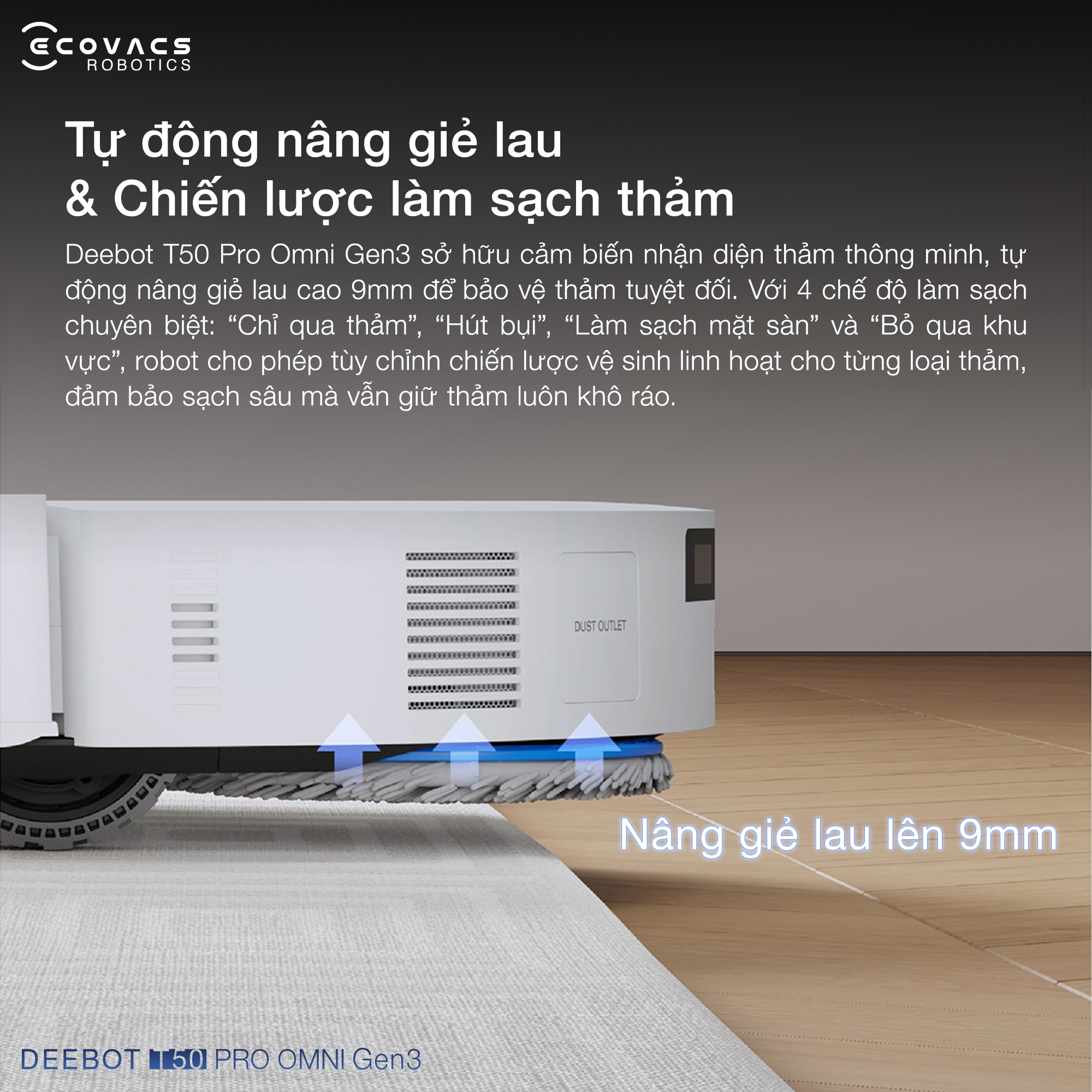Robot hut bui lau nha Ecovacs Deebot T50 Pro Gen 3 bigmivn 10