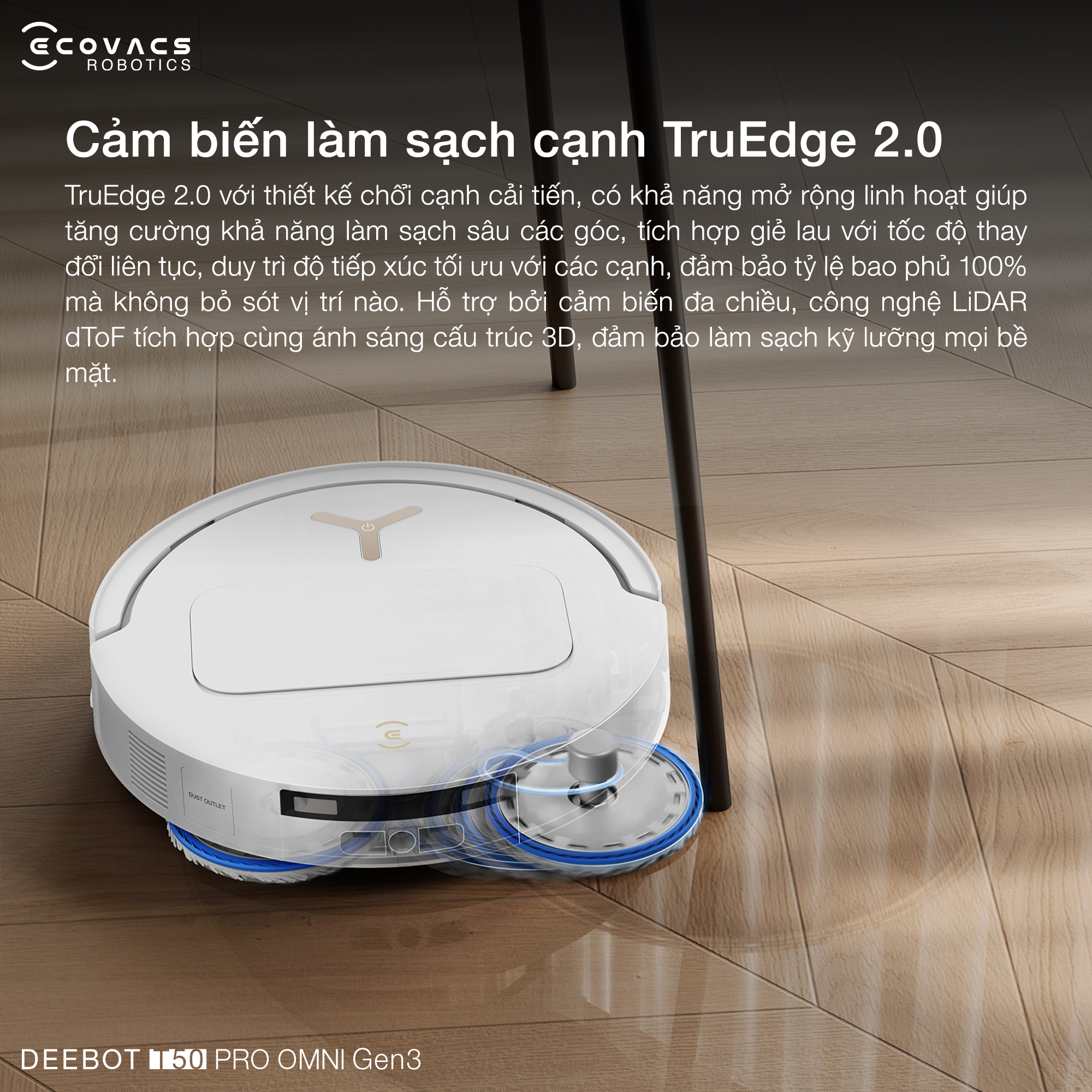 Robot hut bui lau nha Ecovacs Deebot T50 Pro Gen 3 bigmivn 3
