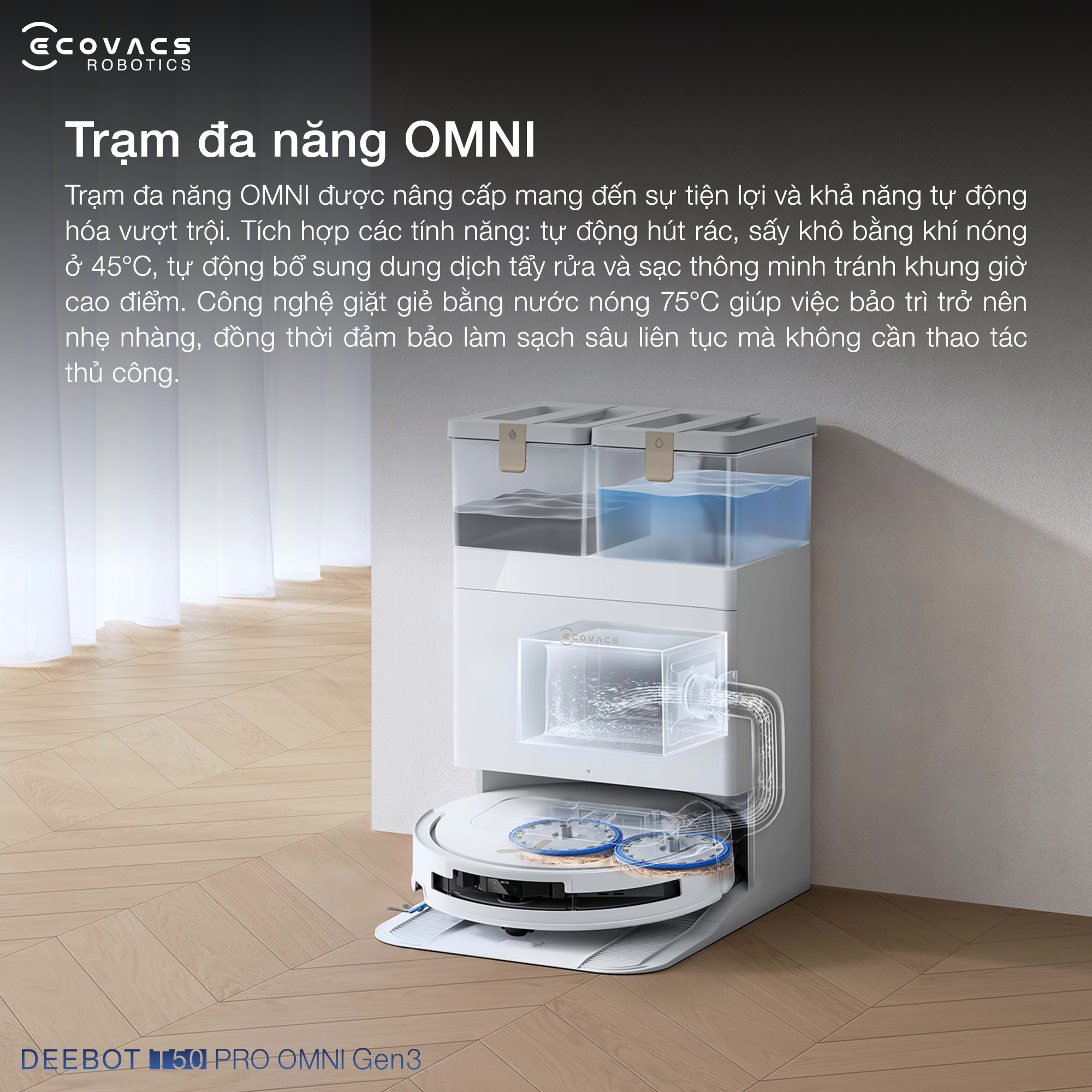 Robot hut bui lau nha Ecovacs Deebot T50 Pro Gen 3 bigmivn 7