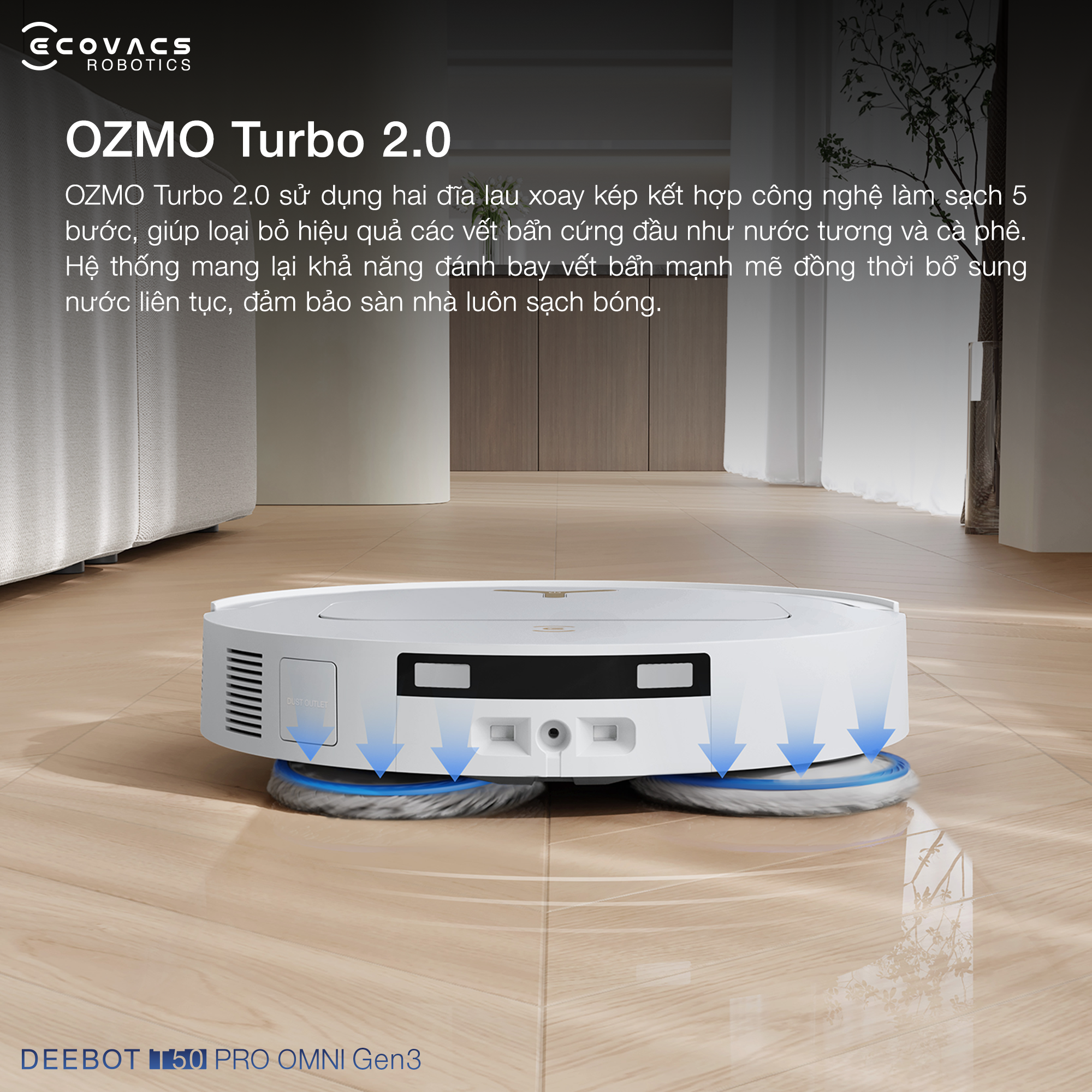 Robot hut bui lau nha Ecovacs Deebot T50 Pro Gen 3 bigmivn 8