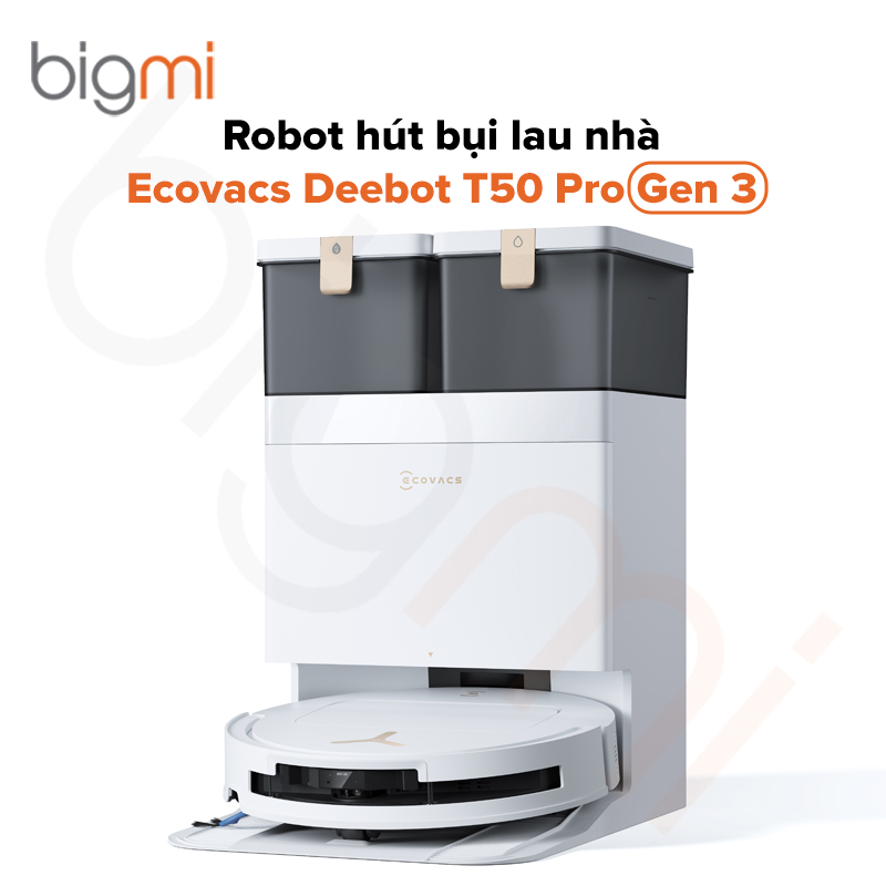 Robot hút bụi lau nhà Ecovacs Deebot T50 Pro Gen 3