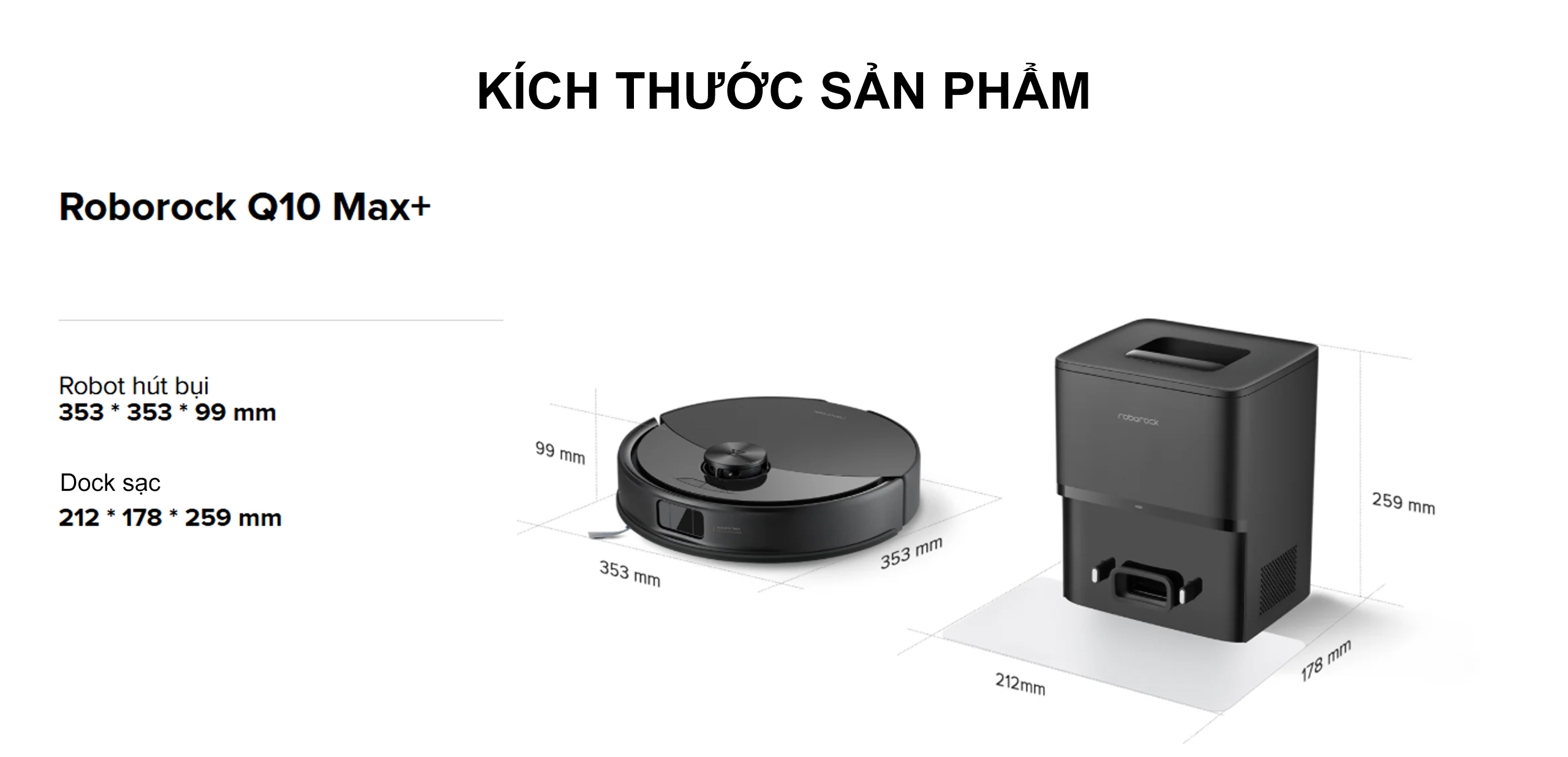 Robot hut bui lau nha Roborock Q10 Max Plus 2