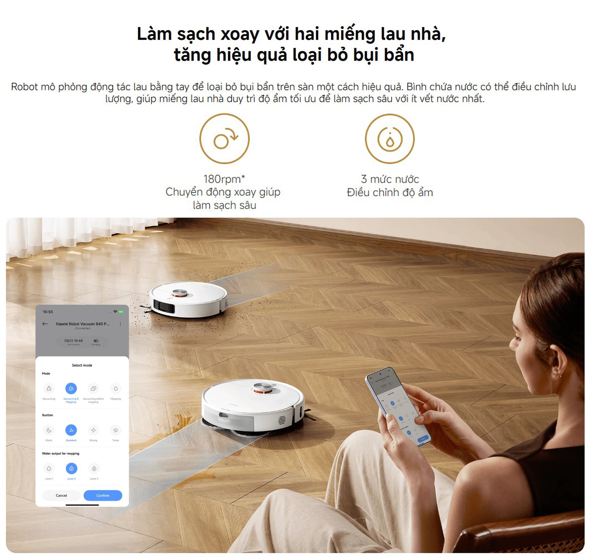 Robot hut bui lau nha Xiaomi Vacuum S40 Pro bigmivn 6