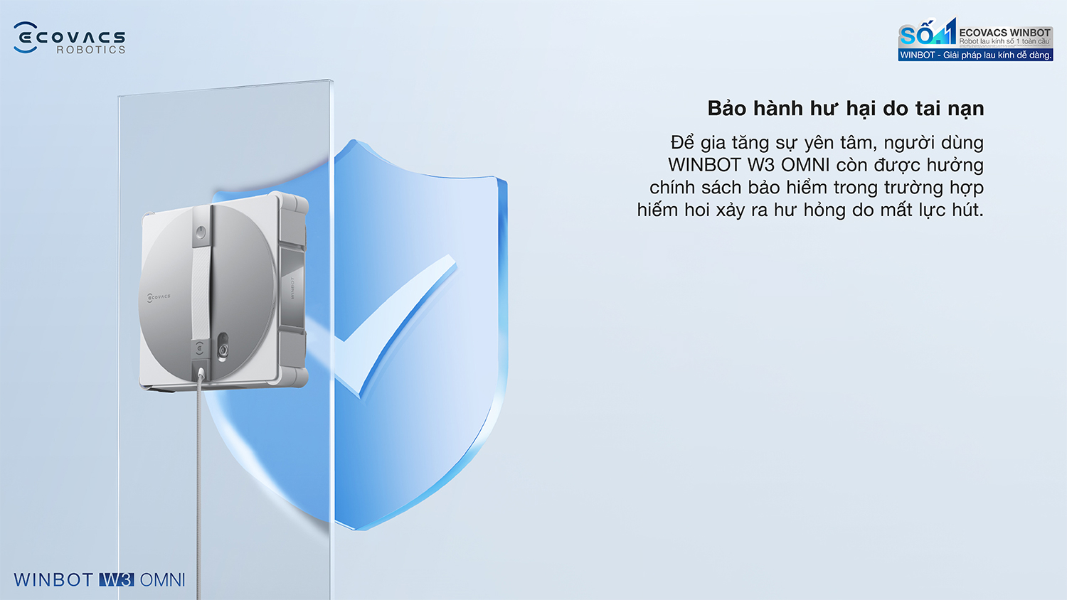 Robot lau kinh Ecovacs Winbot W3 Omni bigmivn 17