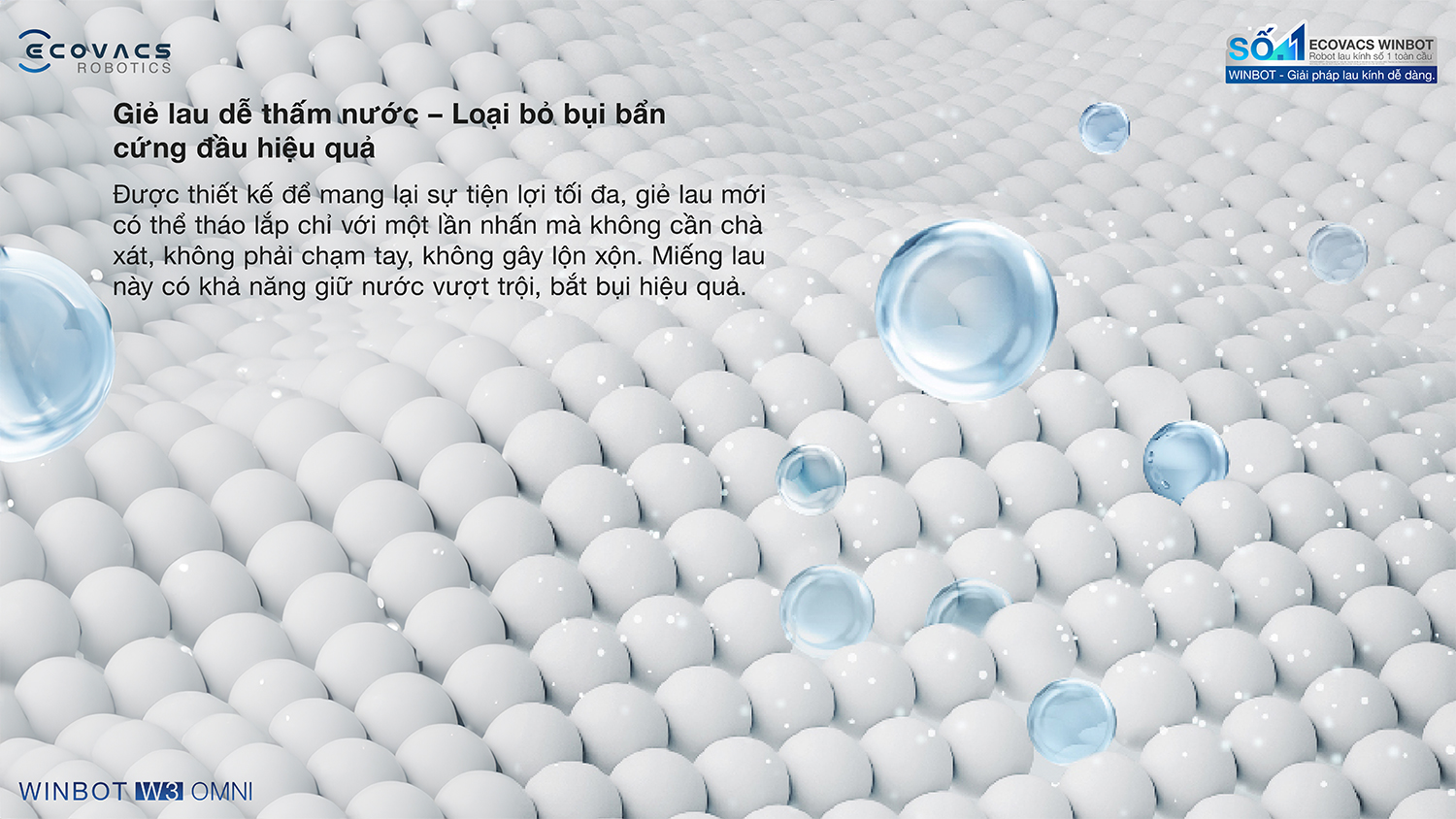 Robot lau kinh Ecovacs Winbot W3 Omni bigmivn 20