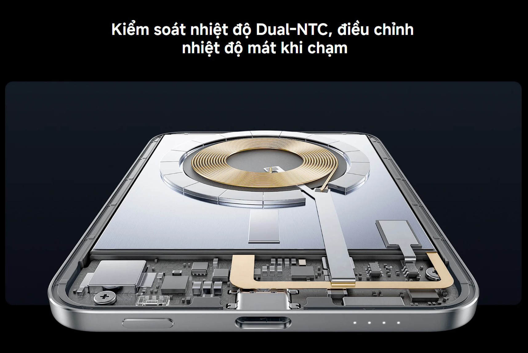 Sac du phong 5000mAh Xiaomi UltraThin Magnetic Power Bank 5000 15W bigmivn 7