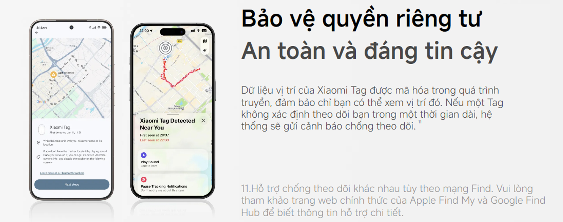 Thiết bị định vị Xiaomi Tag - Hỗ trợ Apple Find My và Google Android Find Hub 8 Thiet bi dinh vi Xiaomi Tag 6