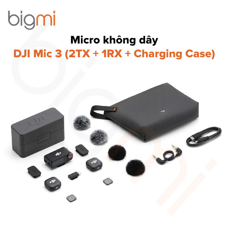 DJI Mic 3 (2TX + 1RX + Charging Case)