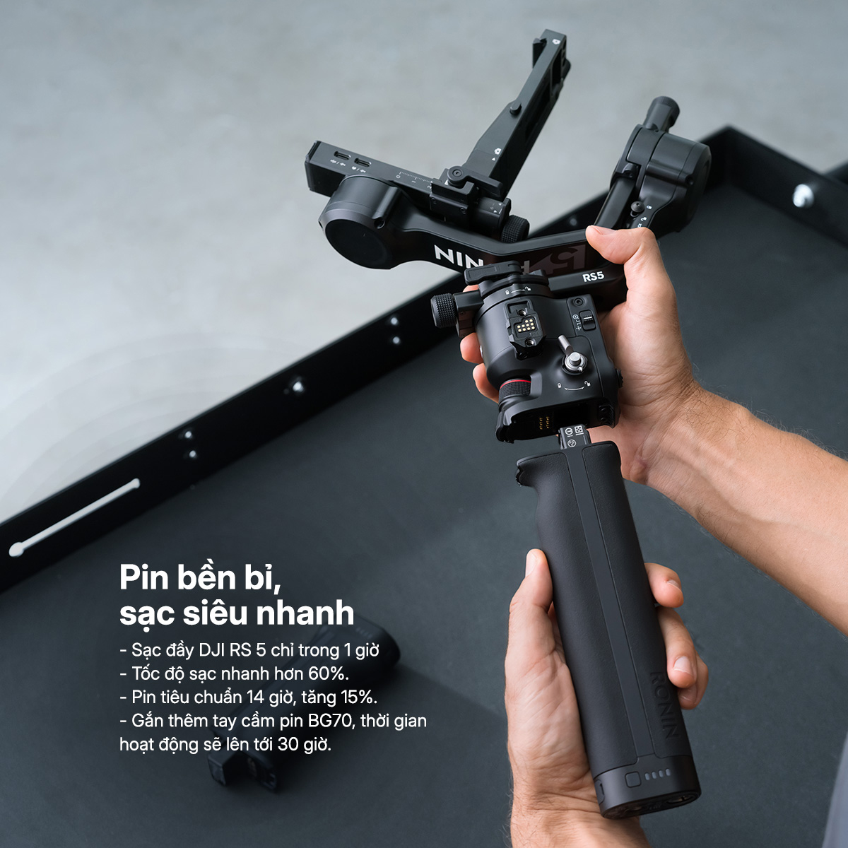 Gimbal DJI RS 5 Combo- Chính Hãng 12 Gimbal DJI RS 5 8