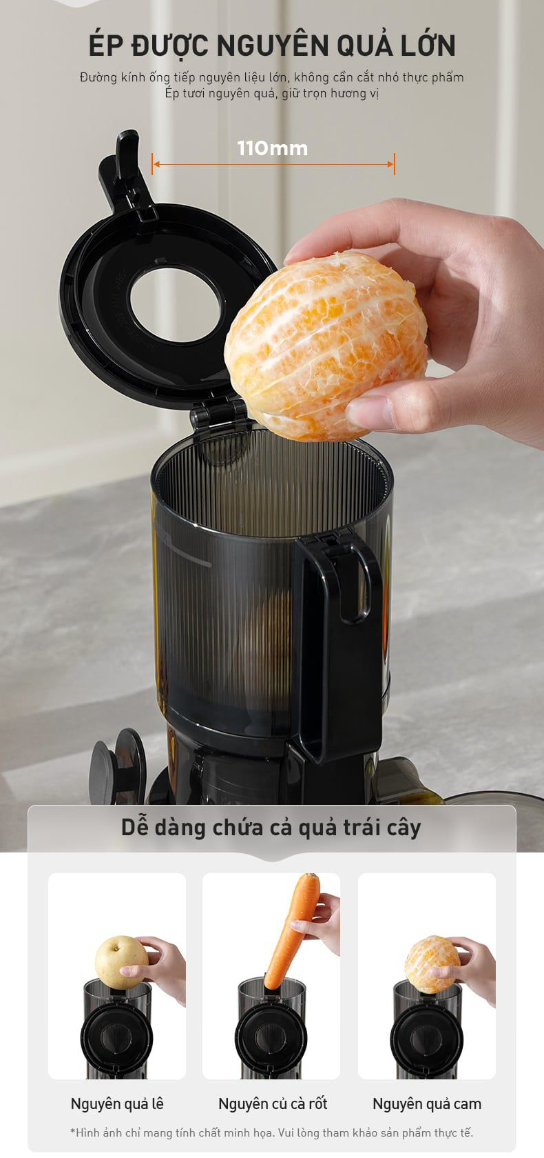 Máy ép chậm Joyoung JSJ-868 1L | Công suất 200W - Chính hãng 4 May ep cham Joyoung JSJ 868 1L bigmivn 2