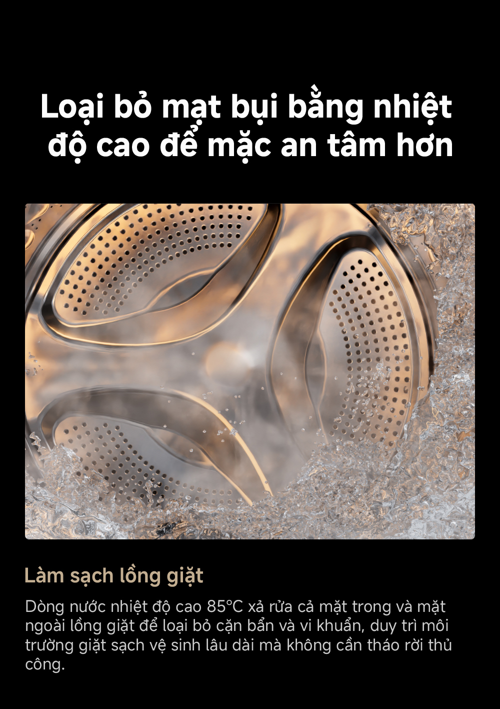 Máy giặt Dreame Premium Washer AI L3-2 10kg cửa trước (lồng ngang) DWF10L32BASE - Giặt thông minh, giặt nước nóng 14 May giat cua truoc 10kg Dreame Premium Washer L3 2 bigmivn 11