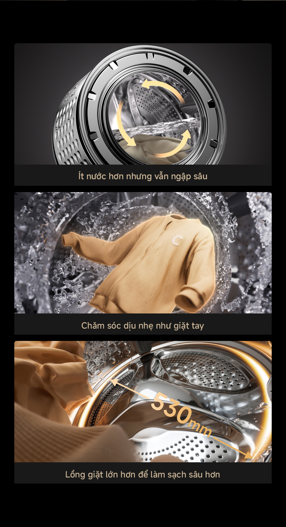 Máy giặt Dreame Premium Washer AI L3-2 10kg cửa trước (lồng ngang) DWF10L32BASE - Giặt thông minh, giặt nước nóng 9 May giat cua truoc 10kg Dreame Premium Washer L3 2 bigmivn 5