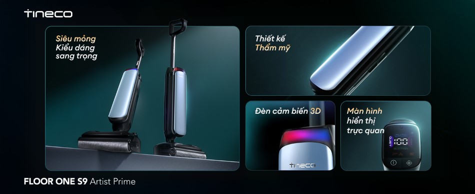 Máy hút bụi lau sàn Tineco Floor One S9 Artist Prime - Bản Quốc Tế 3 May hut bui lau san Tineco Floor One S9 Artist Prime bigmivn 1
