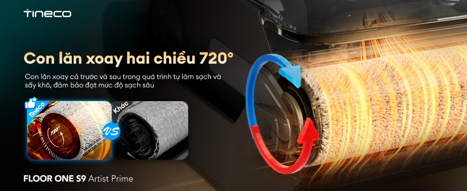 Máy hút bụi lau sàn Tineco Floor One S9 Artist Prime - Bản Quốc Tế 14 May hut bui lau san Tineco Floor One S9 Artist Prime bigmivn 11