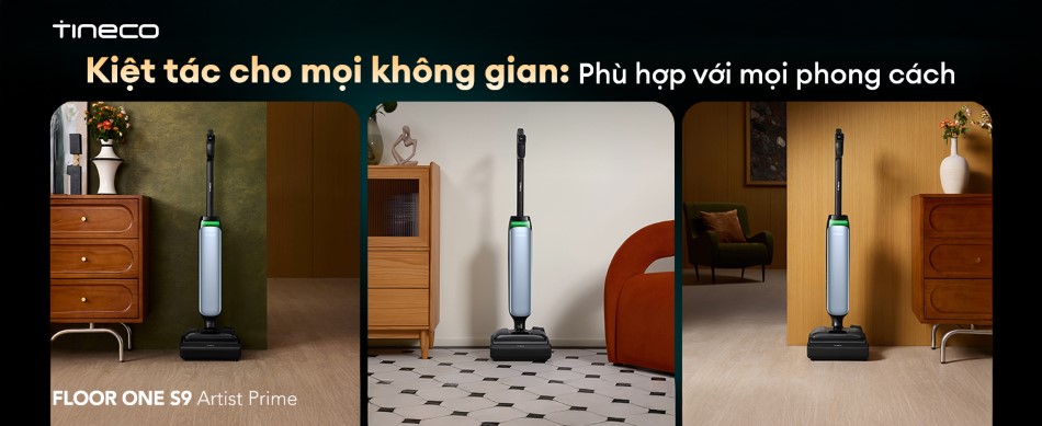 Máy hút bụi lau sàn Tineco Floor One S9 Artist Prime - Bản Quốc Tế 4 May hut bui lau san Tineco Floor One S9 Artist Prime bigmivn 17