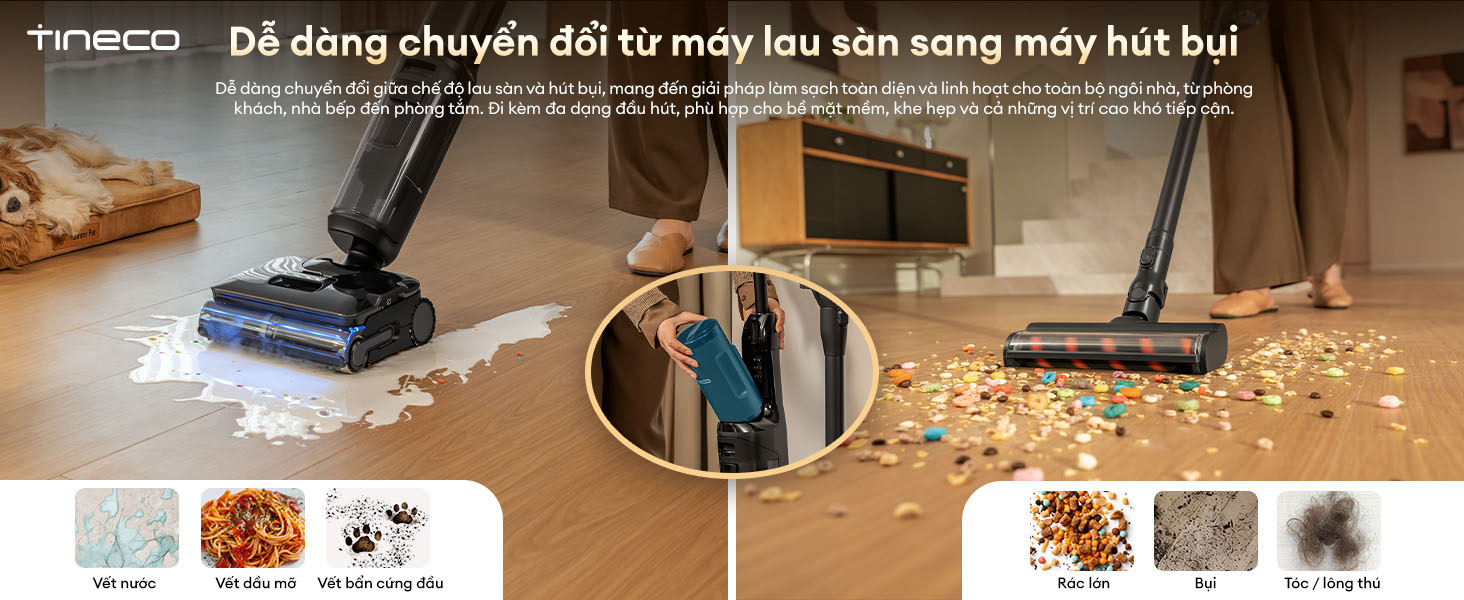 May hut bui lau san Tineco Floor One Switch S7 Steam bigmivn 20