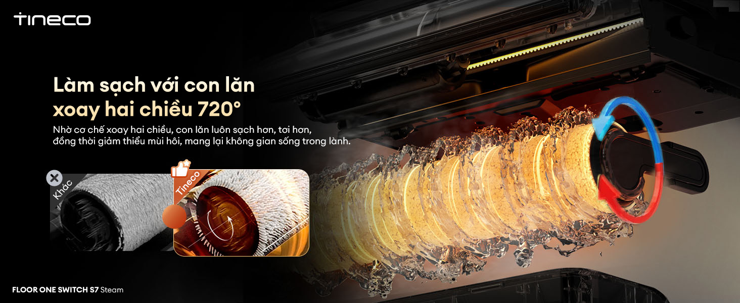 May hut bui lau san Tineco Floor One Switch S7 Steam bigmivn 6