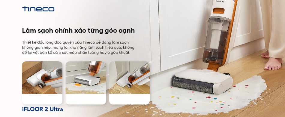 Máy hút bụi lau sàn khô ướt Tineco iFloor 2 Ultra - Bản Quốc Tế 7 May hut bui lau san kho uot Tineco iFloor 2 Ultra 5
