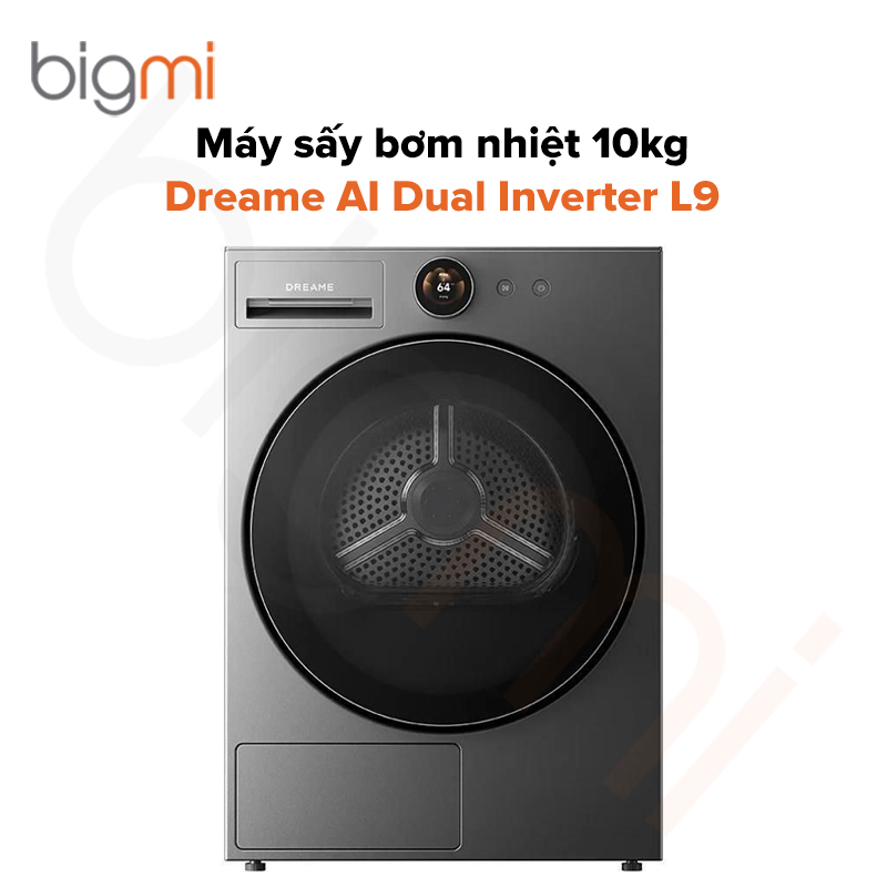 Máy sấy bơm nhiệt 10kg Dreame AI Dual Inverter L9