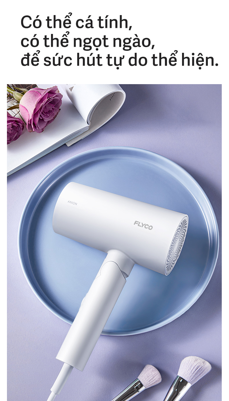 Máy sấy tóc ion âm FLYCO FH6276 (màu trắng) - Chính hãng 11 May say toc ion am FLYCO FH6276 bigmivn 12