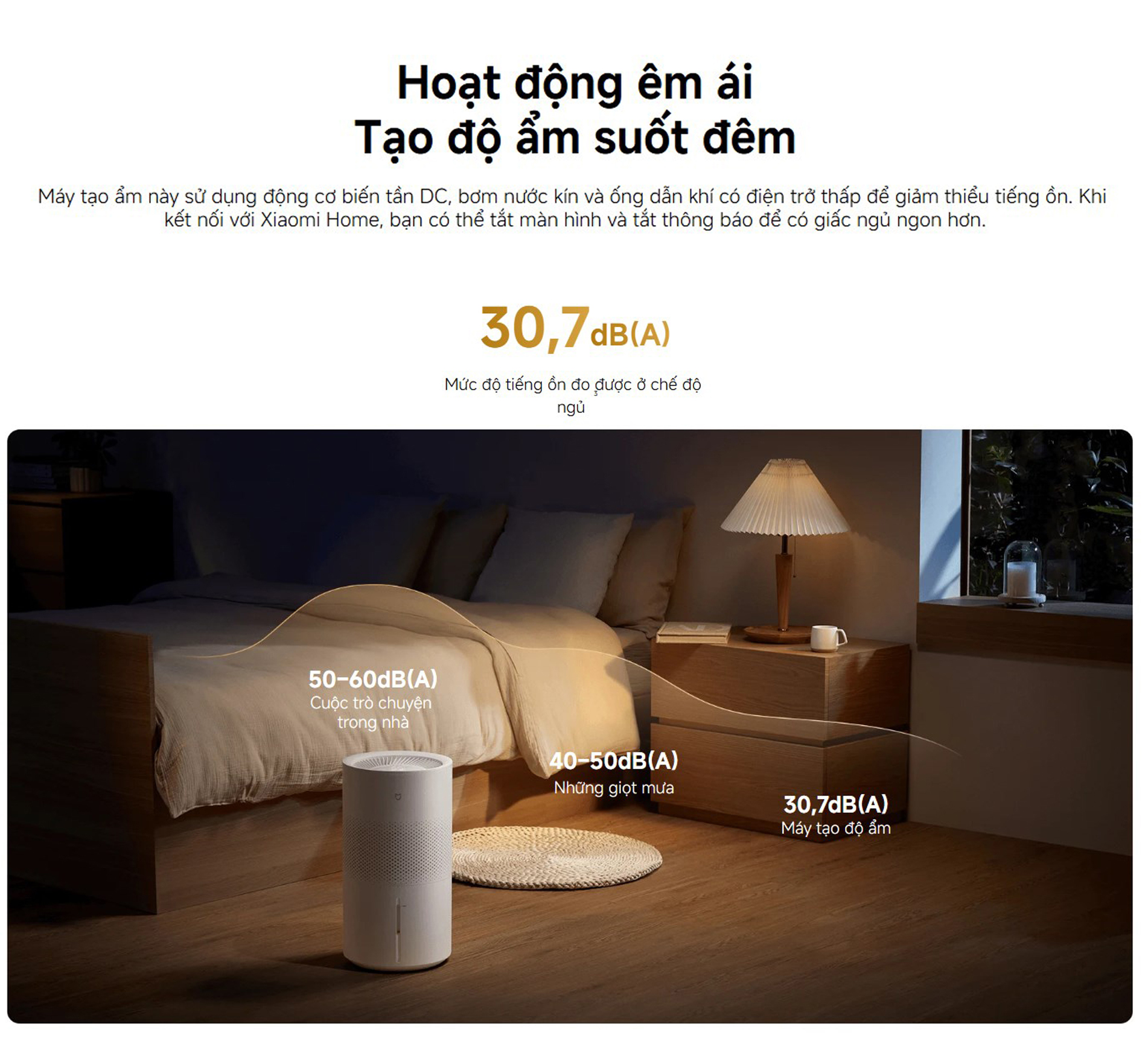 Máy tạo ẩm không sương Xiaomi Mijia Smart Evaporative Humidifier Pro BHR082TEU 600mL/h - Chính hãng 9 May tao am khong suong Xiaomi Mijia Smart Evaporative Humidifier Pro BHR082TEU bigmivn 3