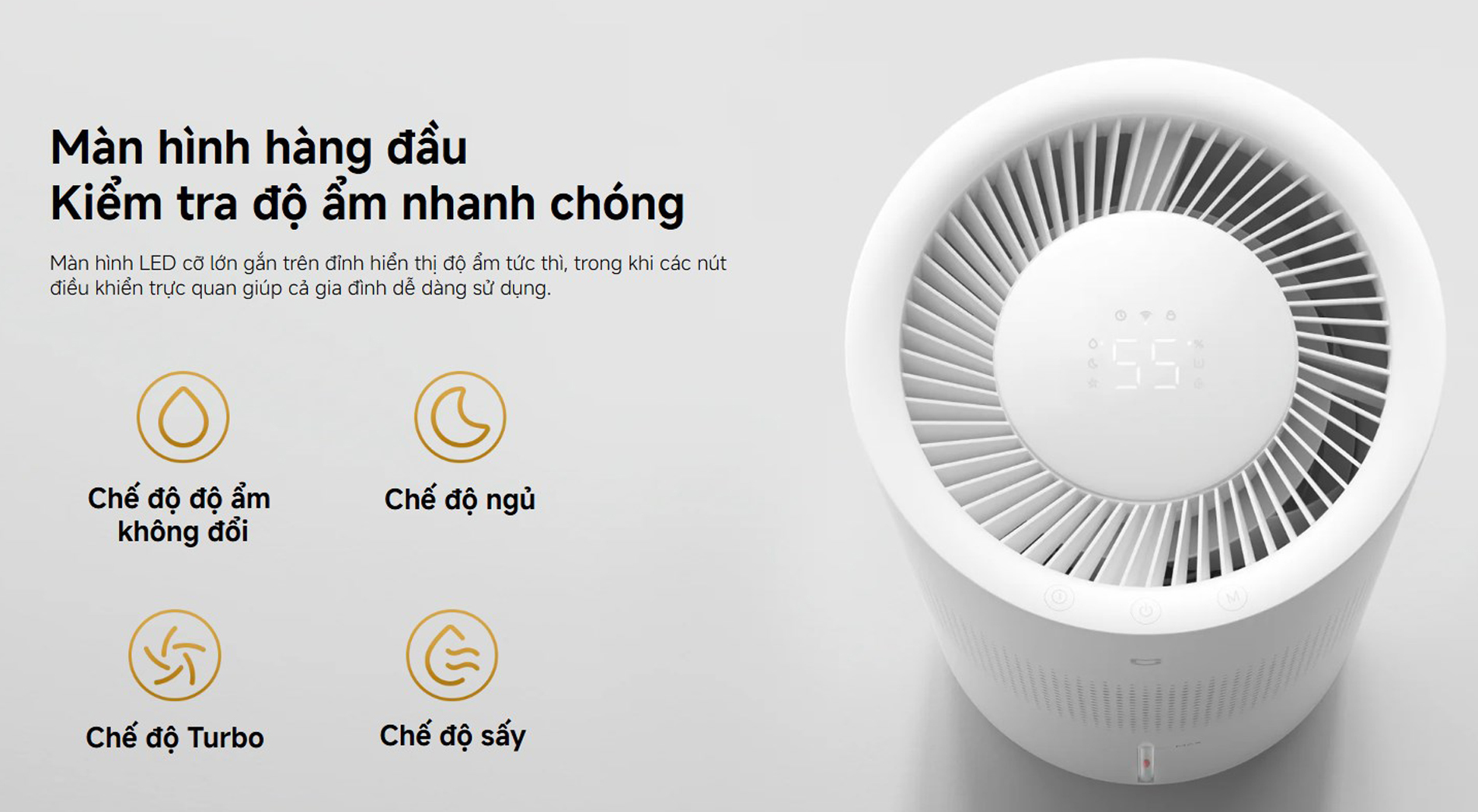 Máy tạo ẩm không sương Xiaomi Mijia Smart Evaporative Humidifier Pro BHR082TEU 600mL/h - Chính hãng 10 May tao am khong suong Xiaomi Mijia Smart Evaporative Humidifier Pro BHR082TEU bigmivn 4