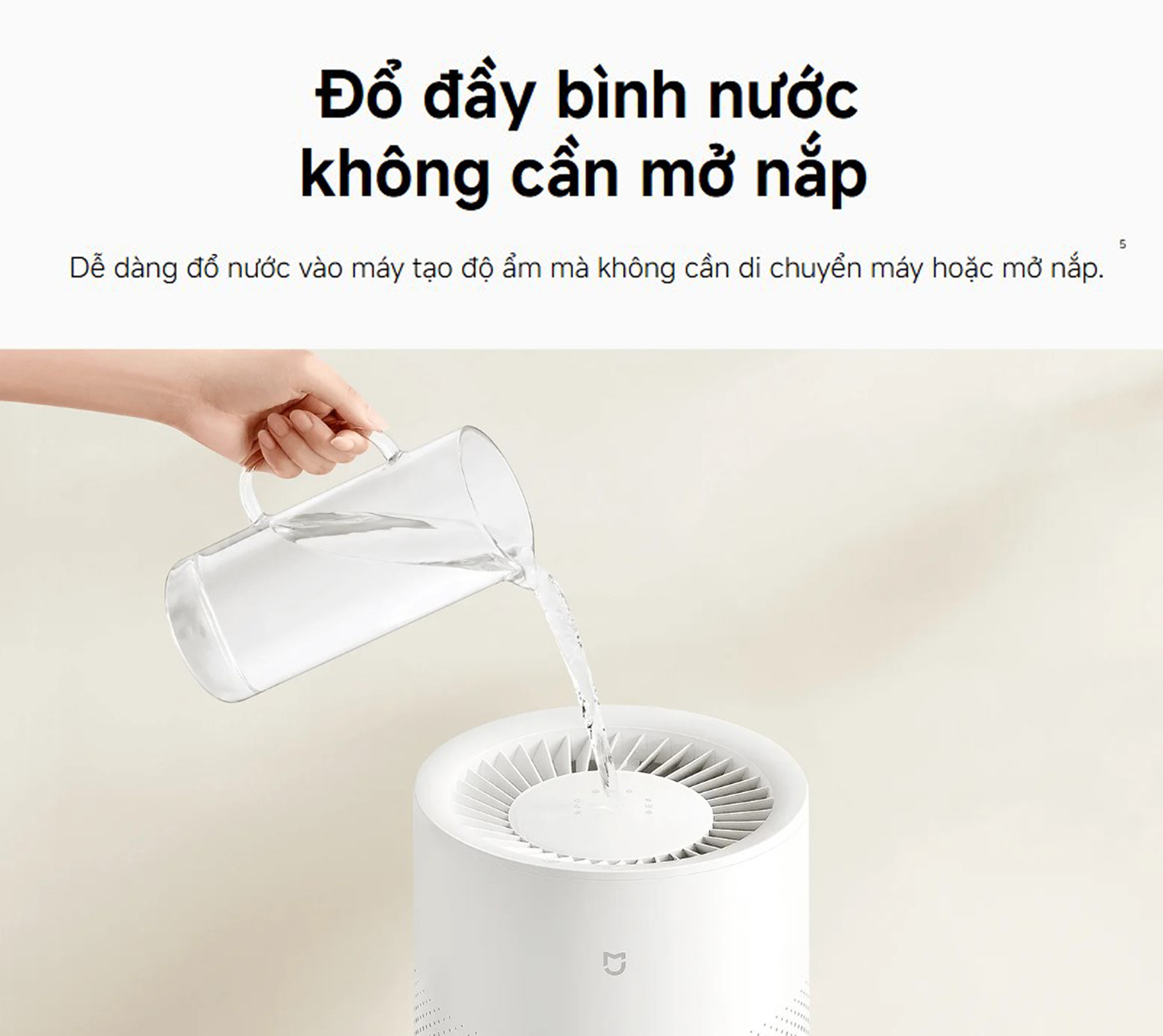 Máy tạo ẩm không sương Xiaomi Mijia Smart Evaporative Humidifier Pro BHR082TEU 600mL/h - Chính hãng 7 May tao am khong suong Xiaomi Mijia Smart Evaporative Humidifier Pro BHR082TEU bigmivn 6