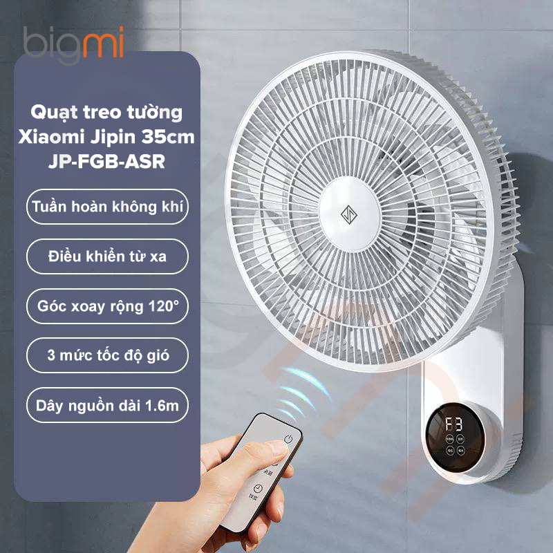 Quạt treo tường 15 cánh Jipin JP-FGB-ASR 35cm