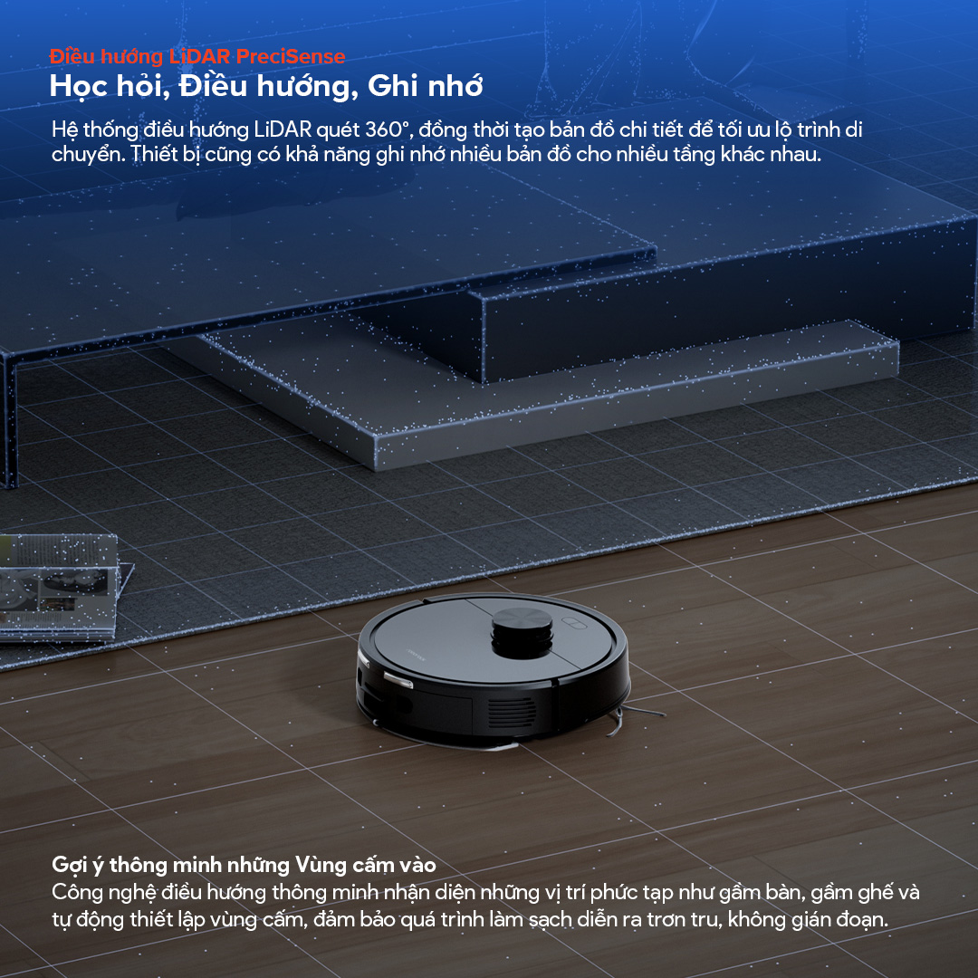 Robot hút bụi lau nhà Roborock Q7 Pro Max - Chính hãng 8 Robot hut bui lau nha Roborock Q7 Pro Max bigmivn 2