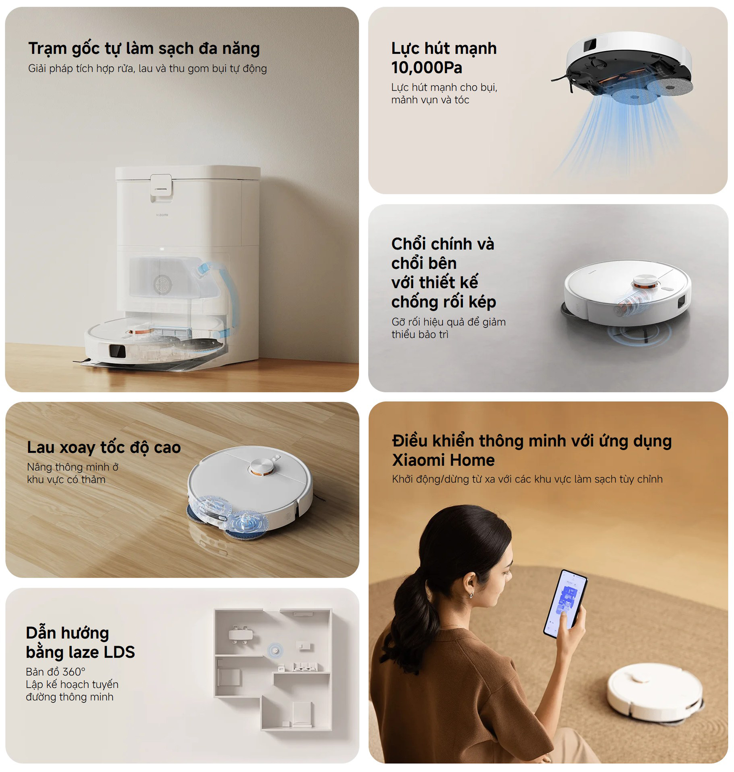 Robot hut bui lau nha Xiaomi Vacuum H50 EU BHR08GUEU bigmivn 1