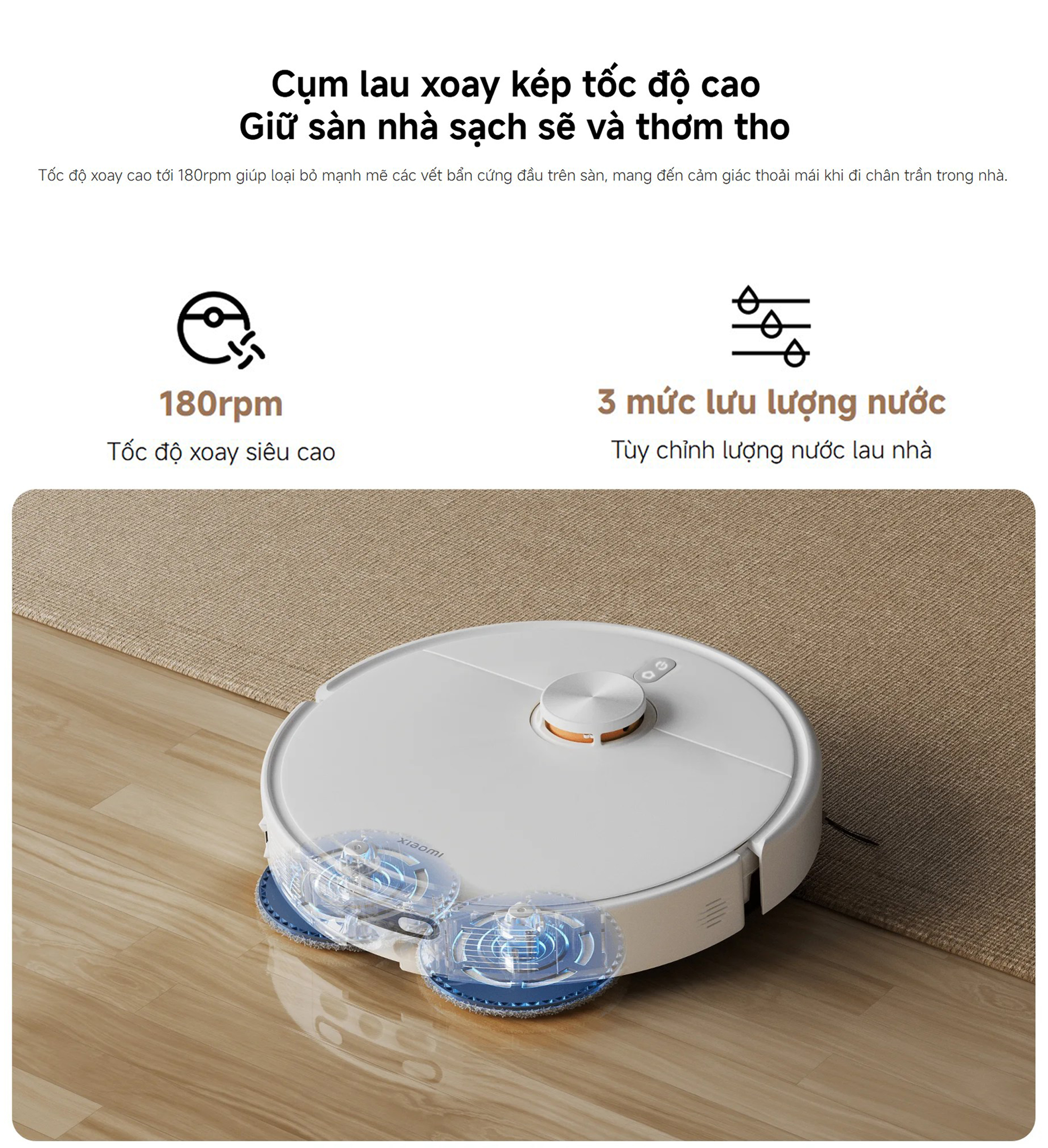 Robot hut bui lau nha Xiaomi Vacuum H50 EU BHR08GUEU bigmivn 5