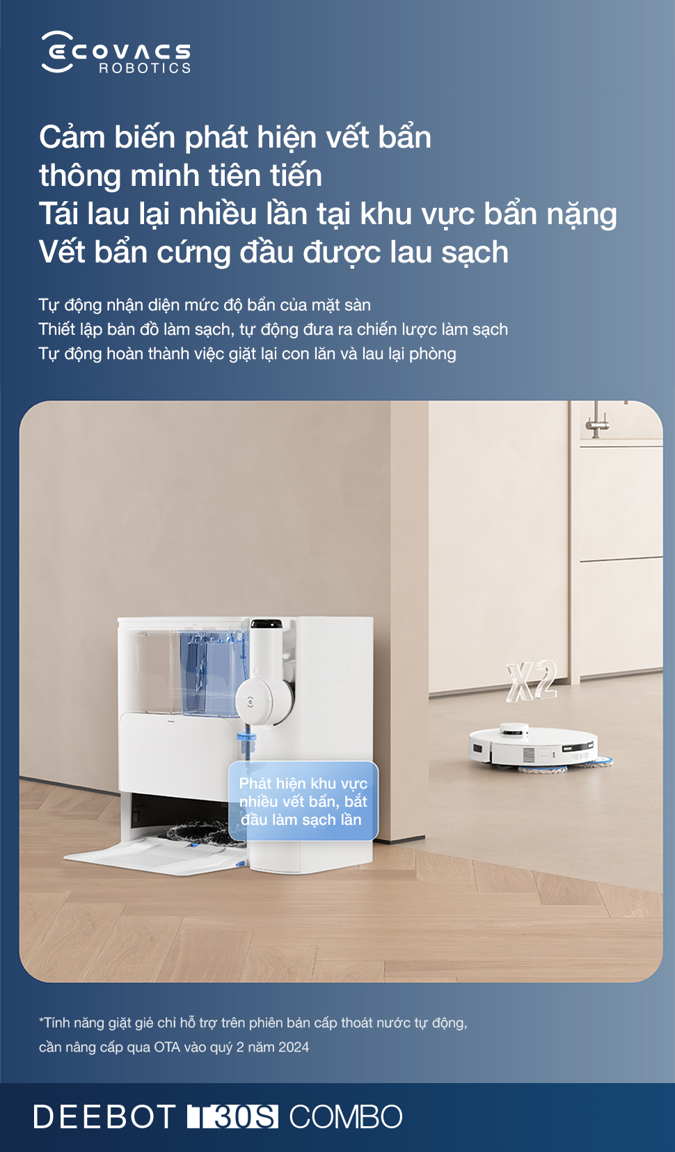 Robot hút bụi lau sàn Ecovacs T30s Combo - Chính Hãng 14 Robot hut bui lau san Ecovacs T30s Combo bigmivn 23