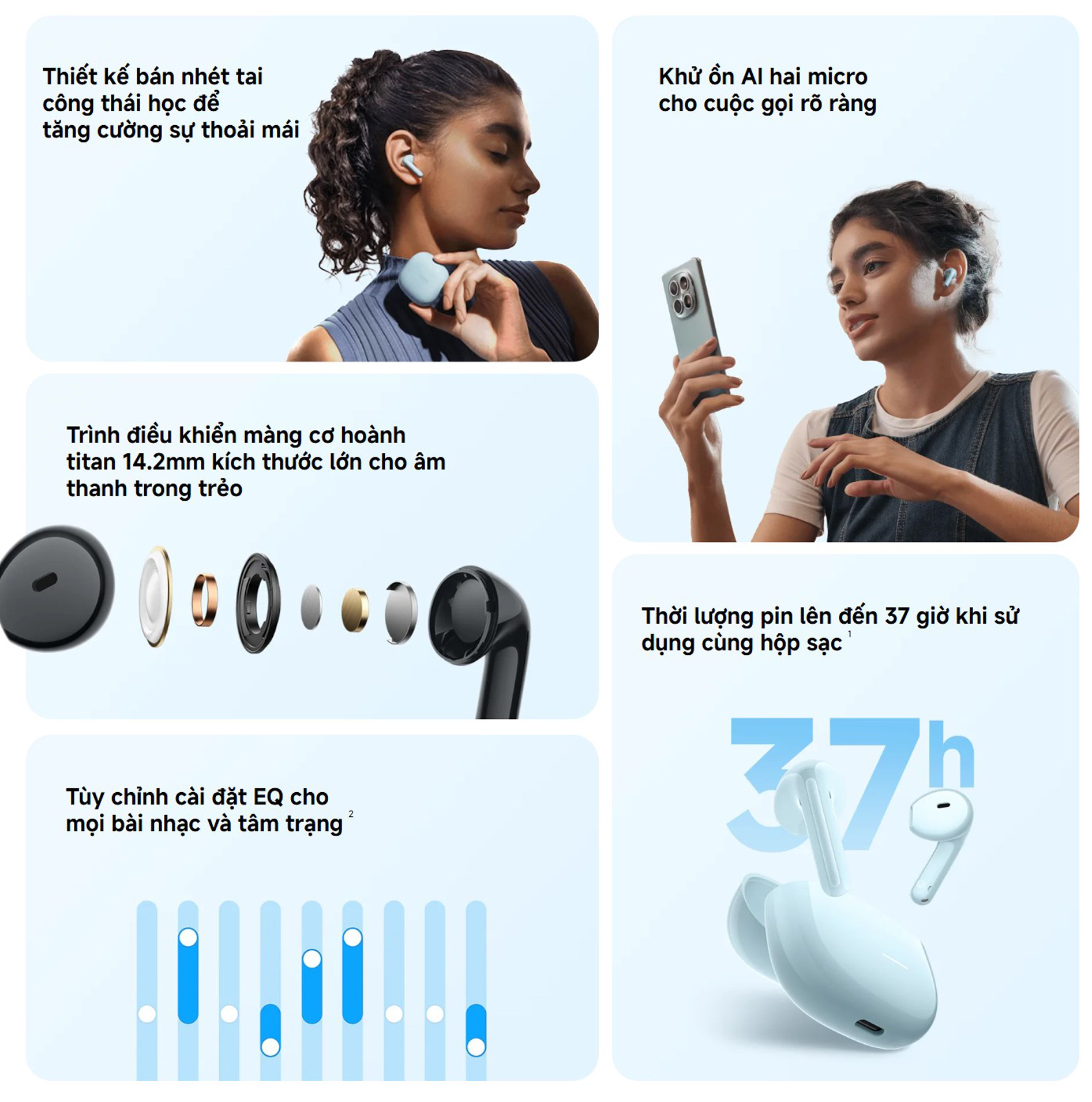 Tai nghe Bluetooth Xiaomi REDMI Buds 8 Active bigmivn 1