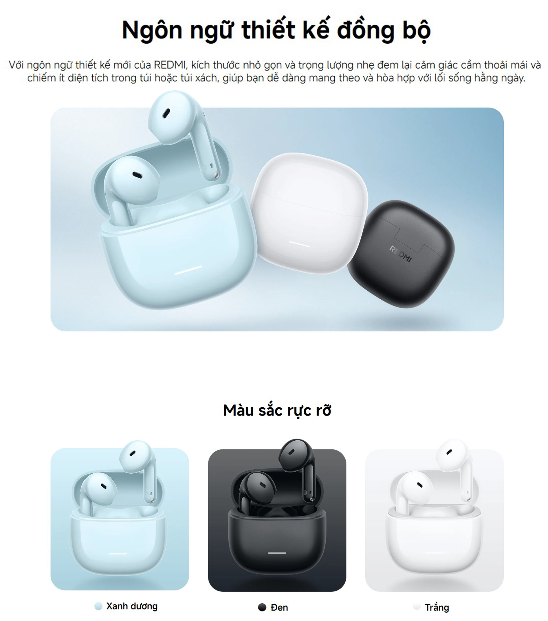 Tai nghe Bluetooth Xiaomi REDMI Buds 8 Active bigmivn 3