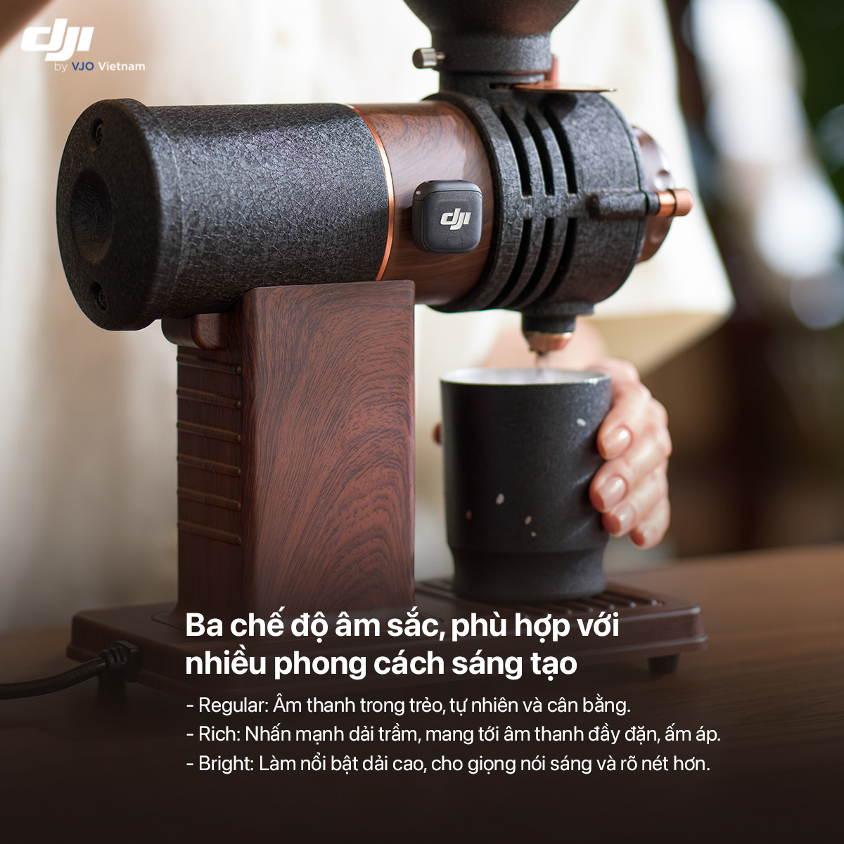 Tinh nang Micro khong day DJI Mic 3 4