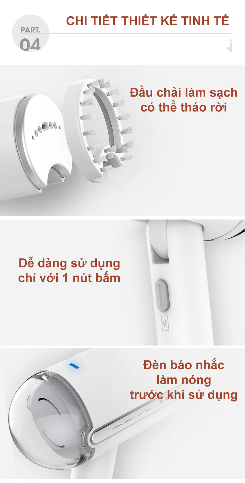 Bàn ủi hơi nước cầm tay Donlim DL-1022 - Chính hãng 14 Ban ui hoi nuoc cam tay Donlim DL 1022 bigmivn 13