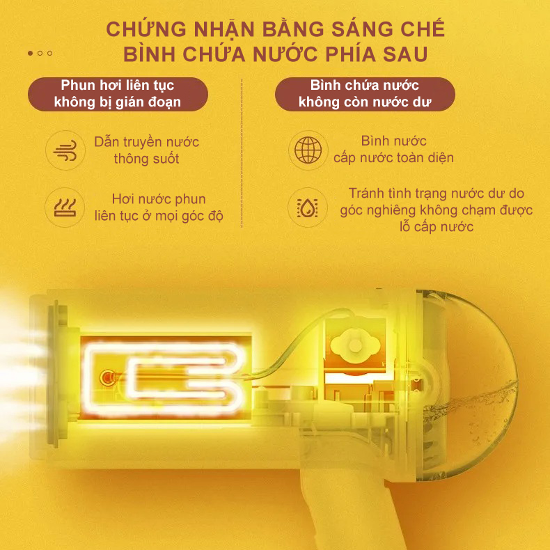 Bàn ủi hơi nước cầm tay Donlim DL-1022 - Chính hãng 9 Ban ui hoi nuoc cam tay Donlim DL 1022 bigmivn 8