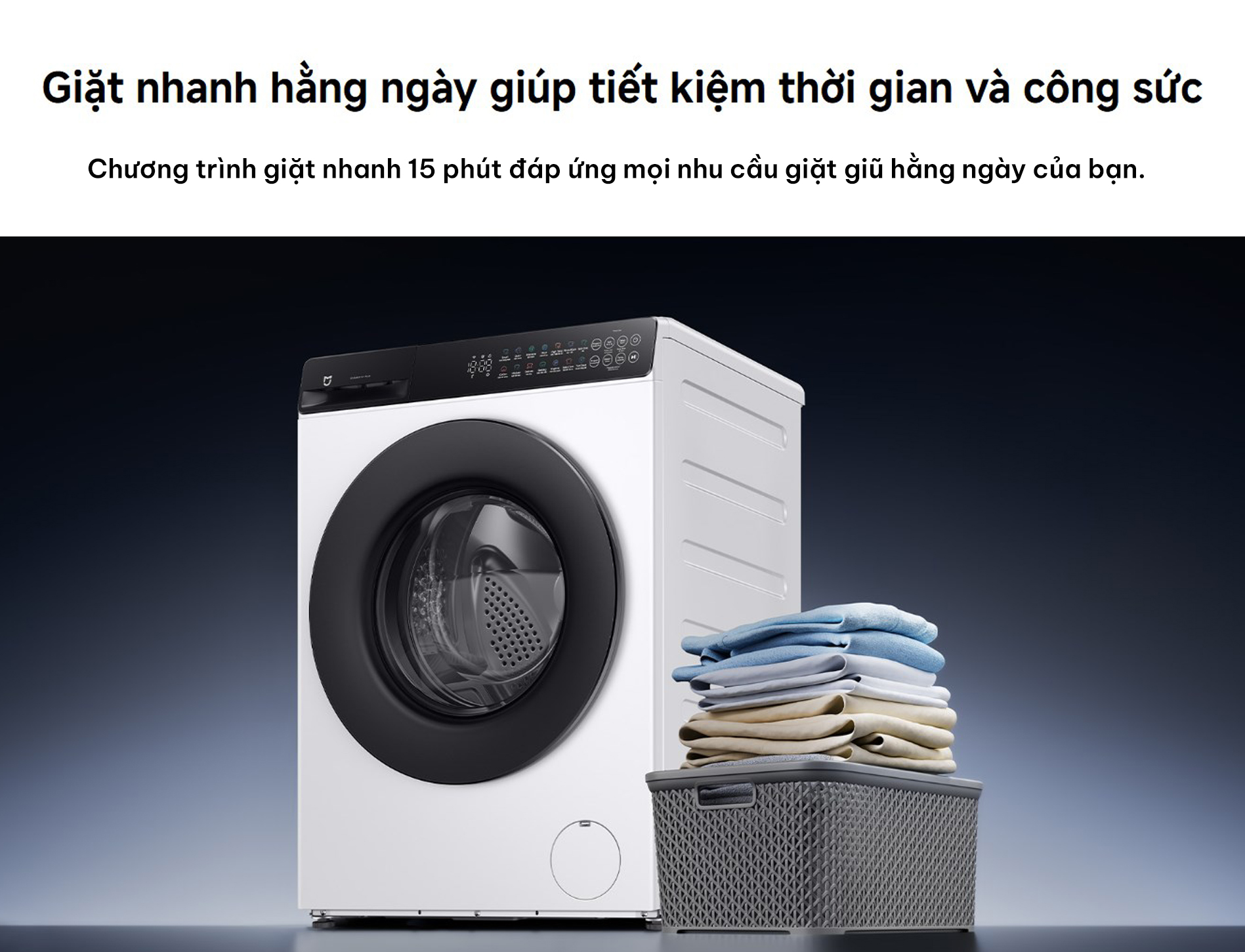 May giat cua truoc Xiaomi Mijia 9kg Front Load Washer MJA08VN bigmivn 7