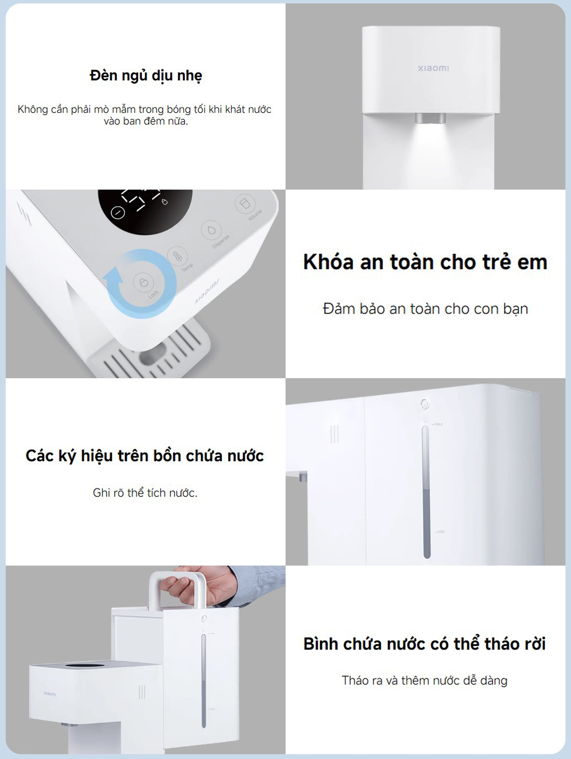 May loc nuoc nong lanh Xiaomi Smart Water Dispenser Hot and Cold bigmivn 12