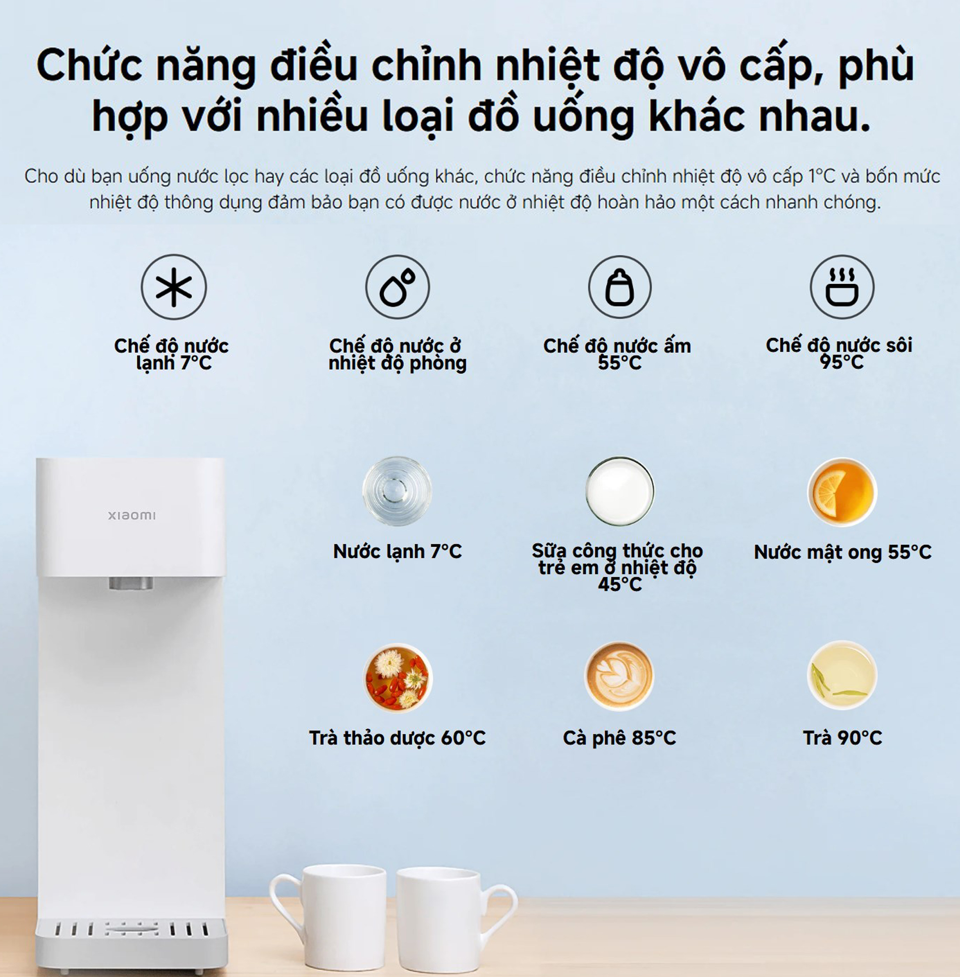 May loc nuoc nong lanh Xiaomi Smart Water Dispenser Hot and Cold bigmivn 6