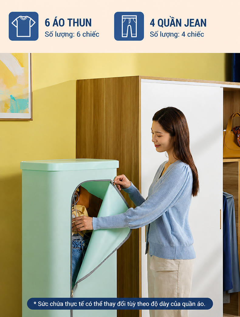 Máy sấy quần áo gấp gọn Donlim DL-1216 - Chính hãng 7 May say quan ao gap gon Donlim DL 1216 bigmivn 10