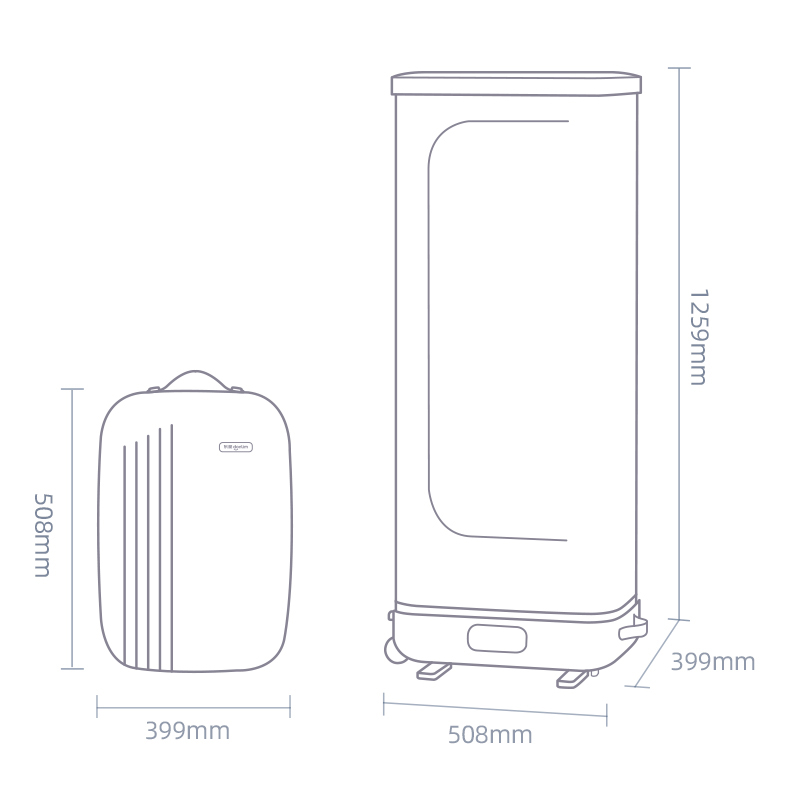 Máy sấy quần áo gấp gọn Donlim DL-1216 - Chính hãng 15 May say quan ao gap gon Donlim DL 1216 bigmivn 15