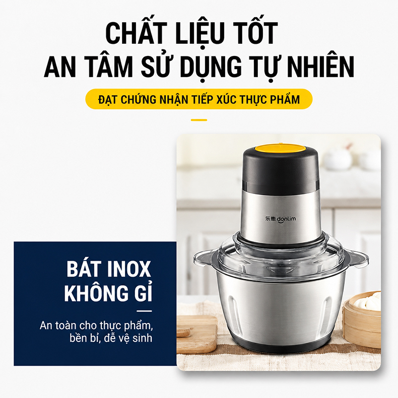 Máy xay thịt đa năng Donlim DL-JR373 - Chính hãng 13 May xay thit da nang Donlim DL JR373 bigmivn 12