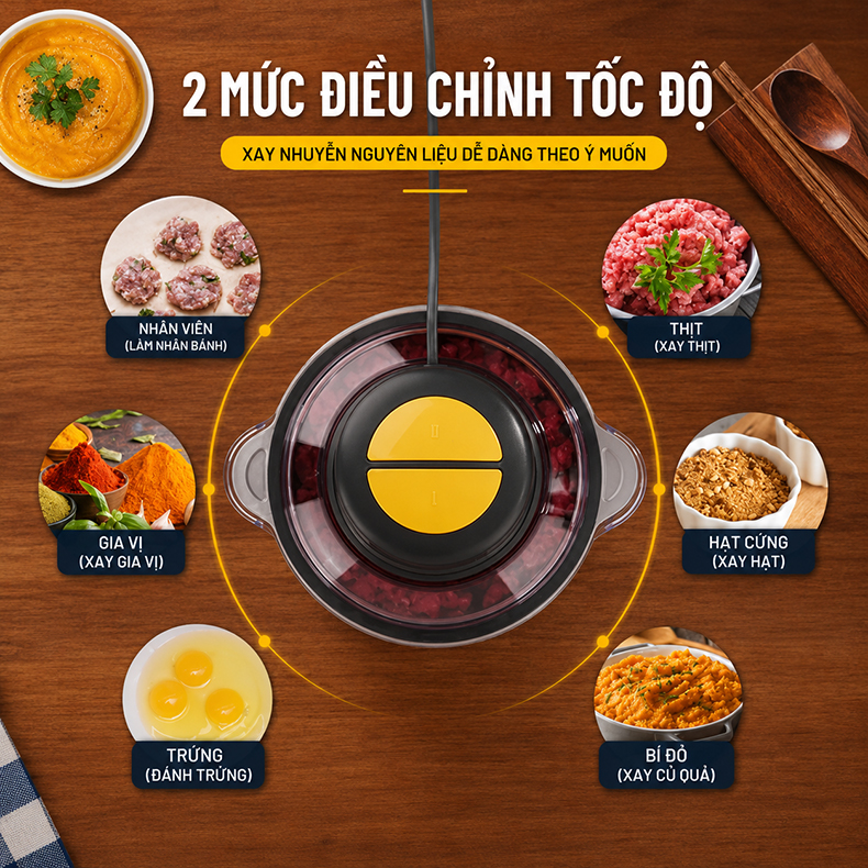 Máy xay thịt đa năng Donlim DL-JR373 - Chính hãng 8 May xay thit da nang Donlim DL JR373 bigmivn 8